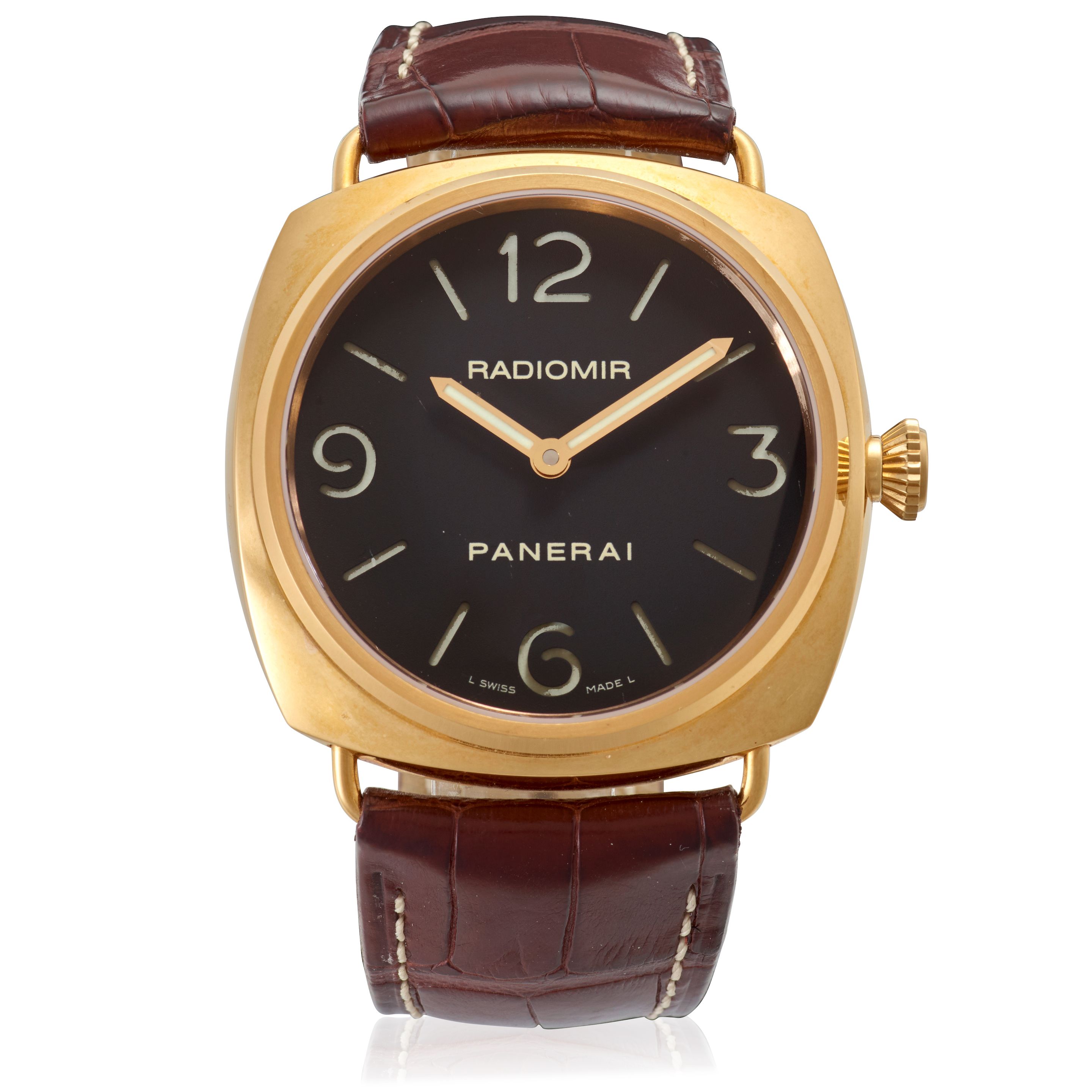PANERAI. AN 18K PINK GOLD MANUAL WRISTWATCH Radiomir, Ref: PAM231, c.2010