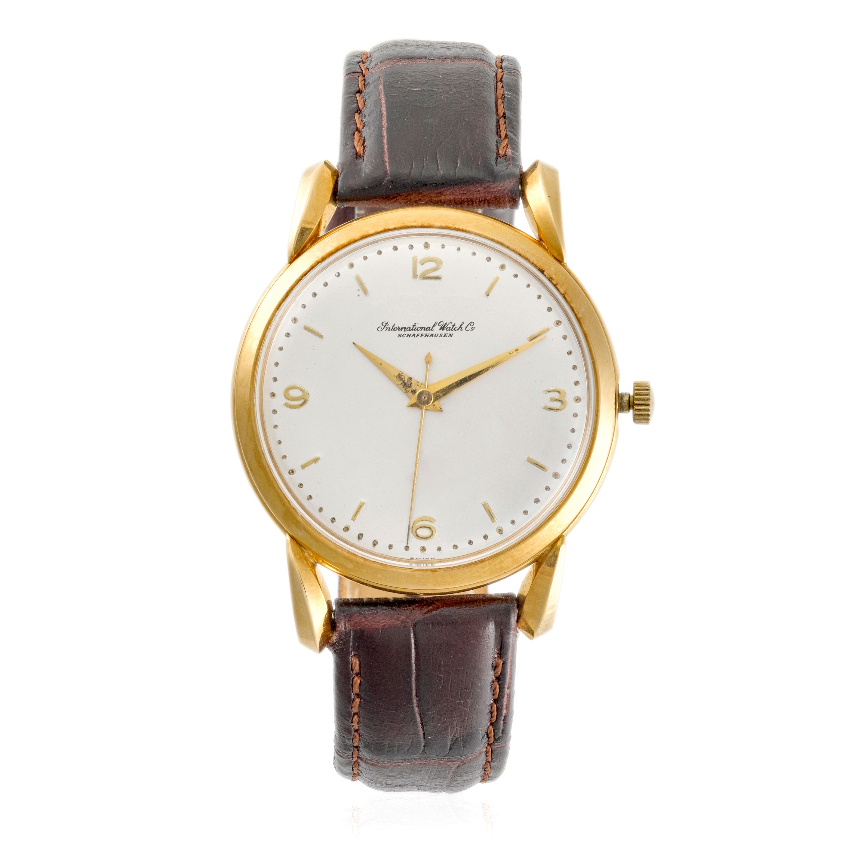IWC. AN 18K MANUAL WIND WRISTWATCHc.1950s
