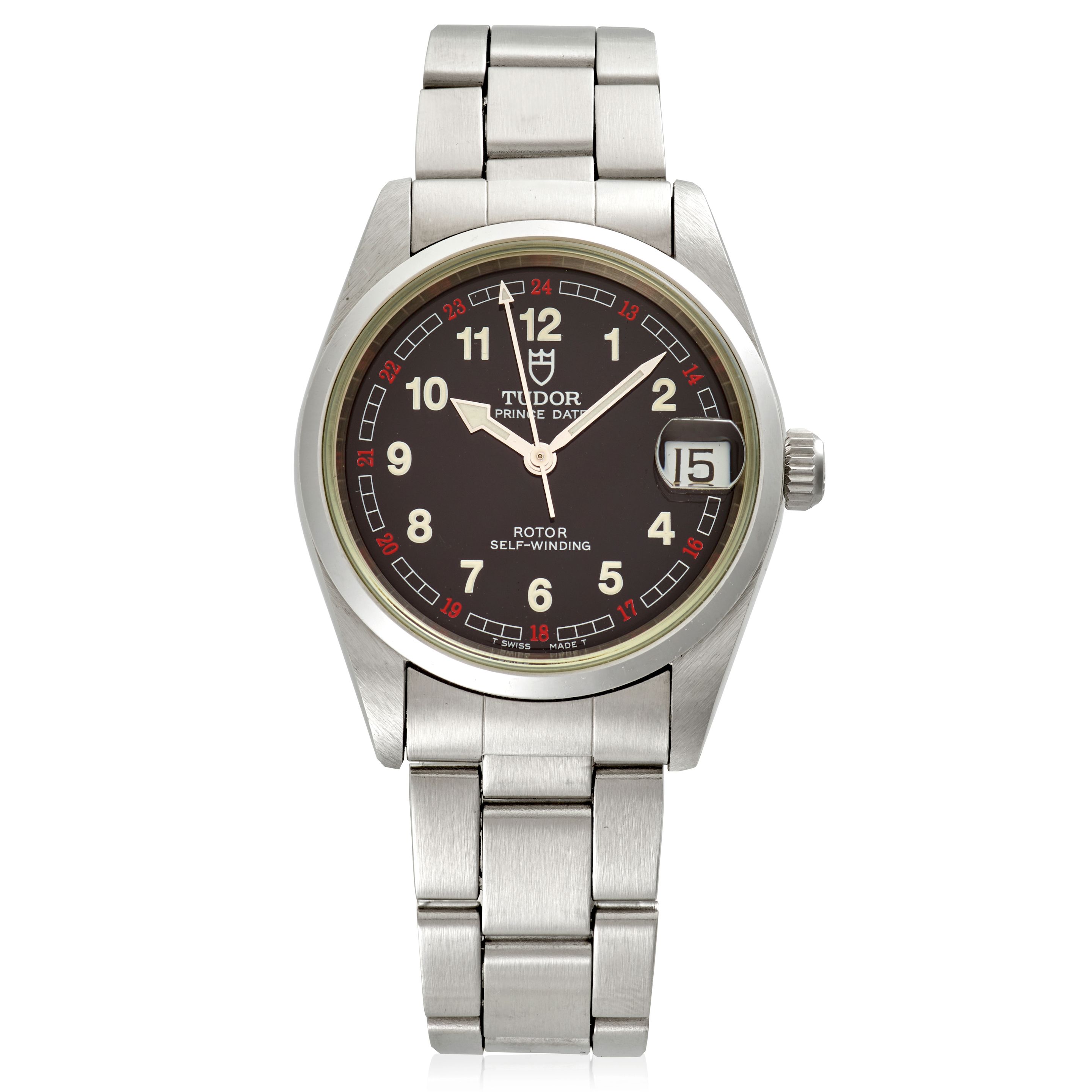 TUDOR. A STAINLESS STEEL AUTOMATIC CALENDAR BRACELET WATCH Ref: 72000, Circa 2000