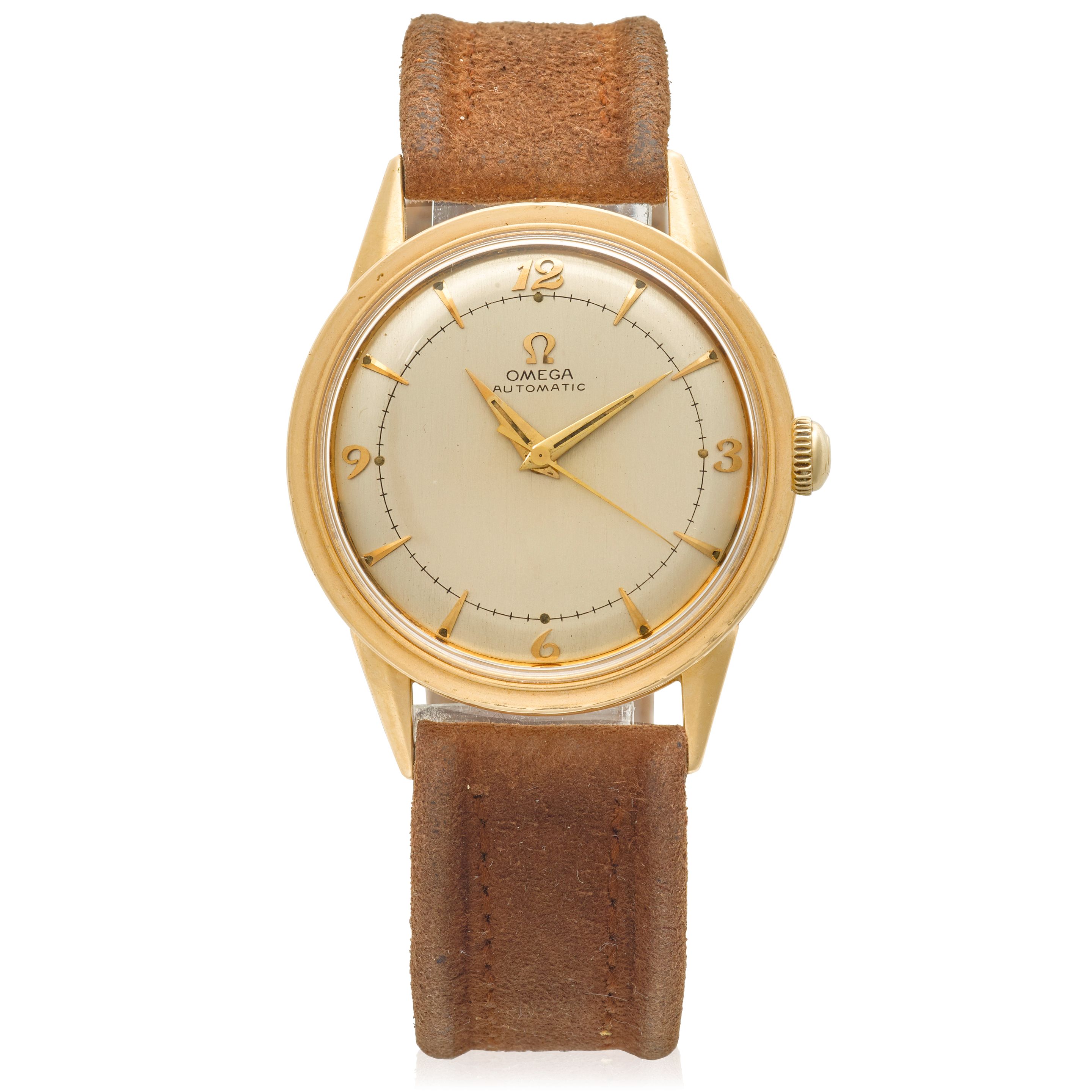 OMEGA. A 14K GOLD 'BUMPER' AUTOMATIC WRISTWATCHRef: G6552, c.1950s
