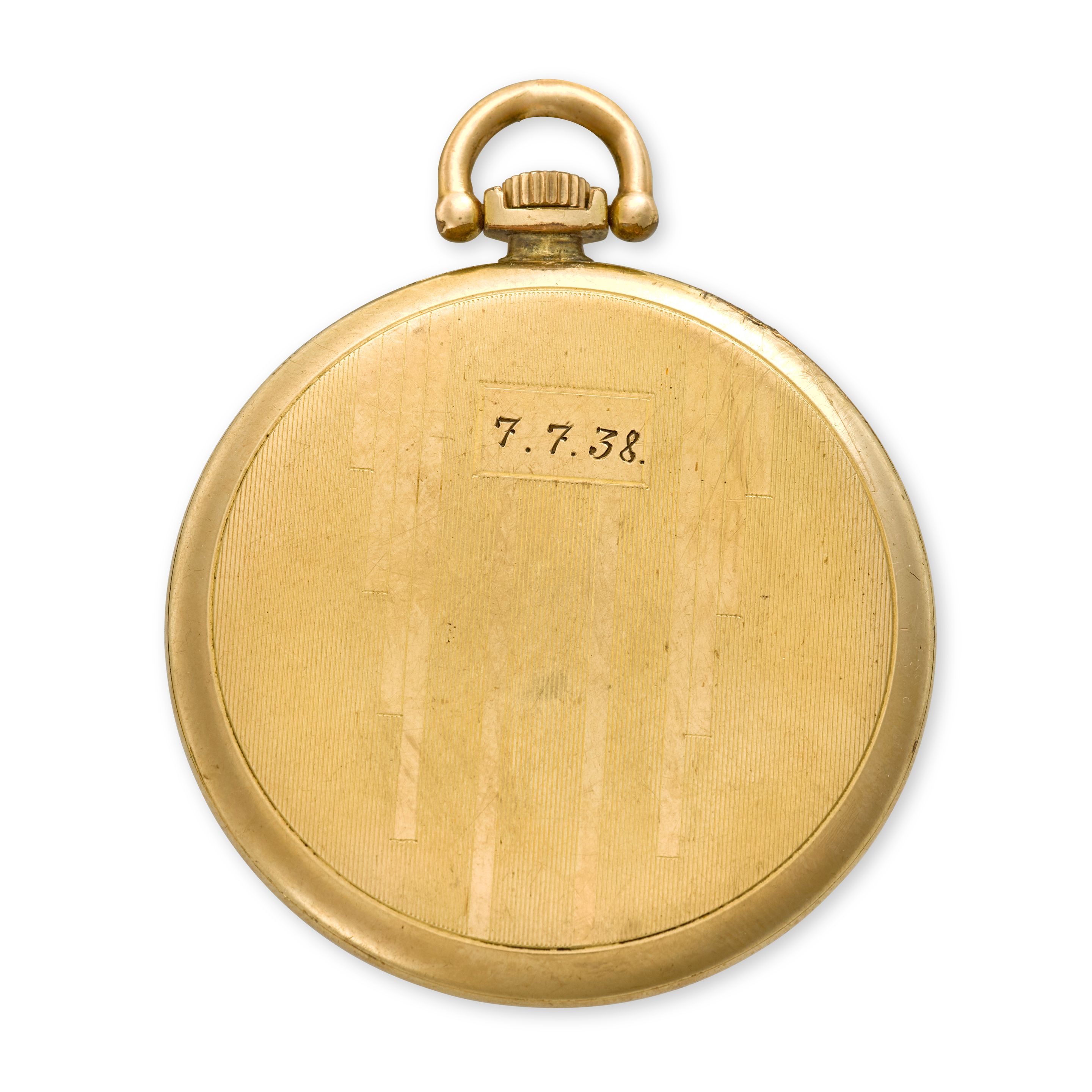 OMEGA. A GOLD FILLED DRESS OPENFACE WATCH1930's