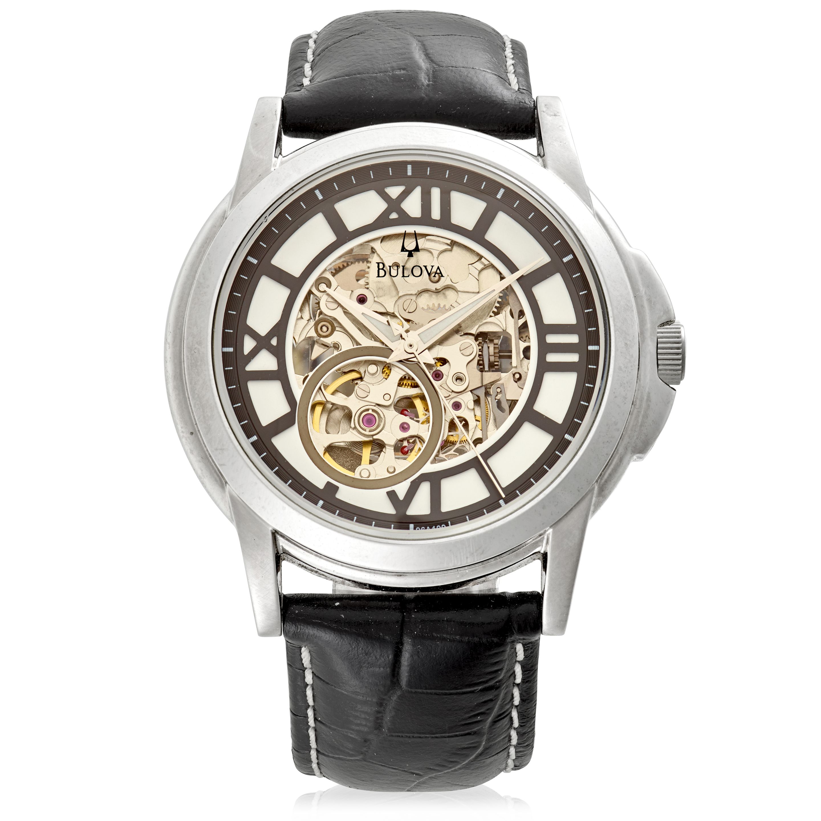 BULOVA. A STAINLESS-STEEL AUTOMATIC WRISTWATCHRef: C877620,