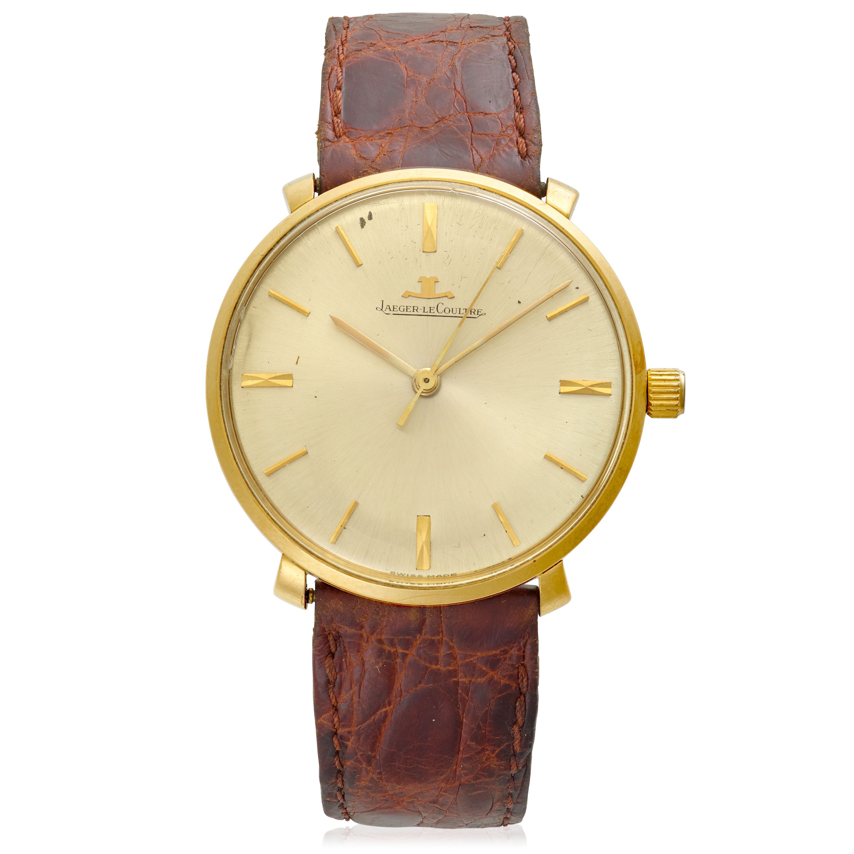 JAEGER-LECOULTRE. AN 18K GOLD MANUAL WIND WRISTWATCHRef: 2287, 1960'S