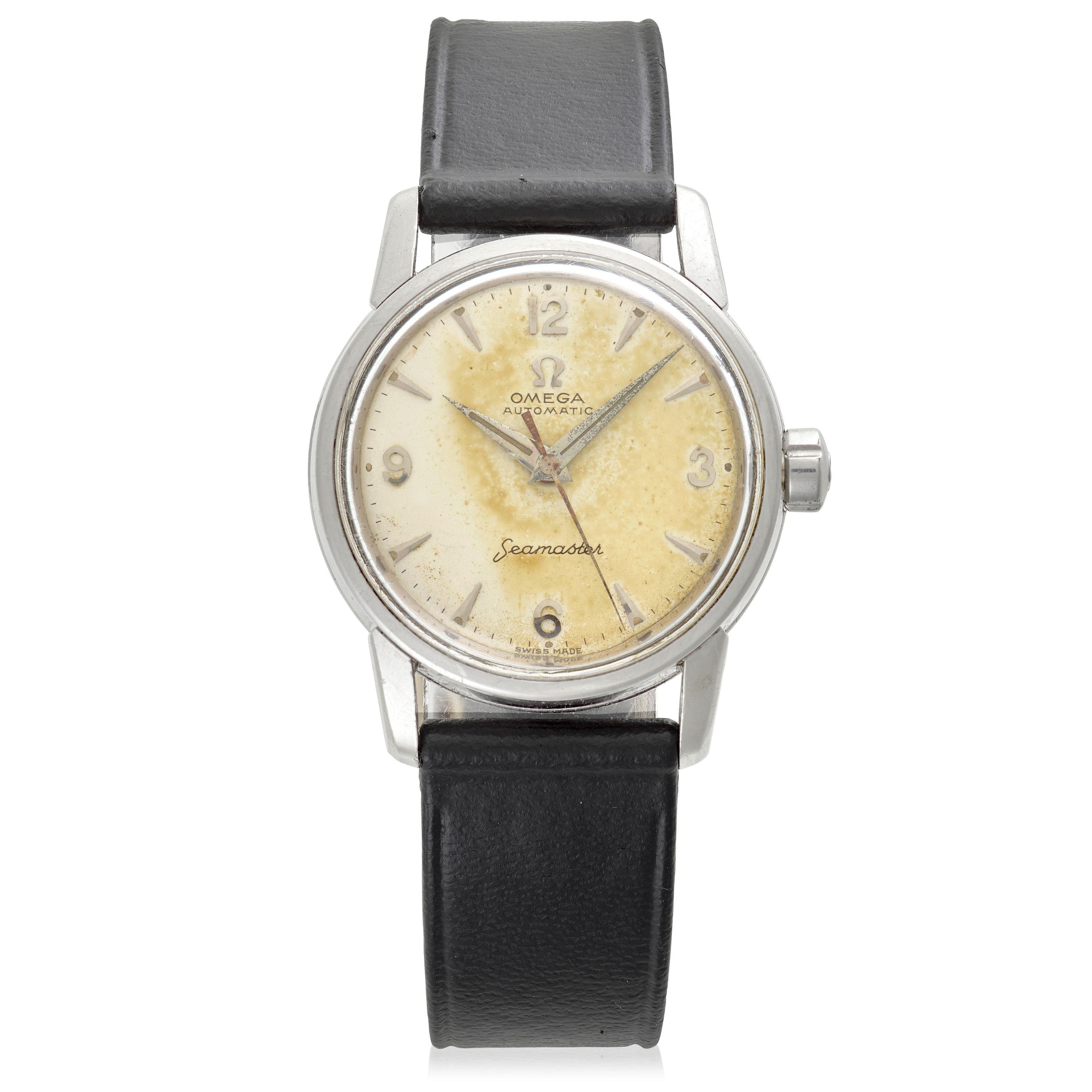 OMEGA. A STAINLESS STEEL AUTOMATIC WRISTWATCH Seamaster, Ref: 2916 1 SC, Circa 1958