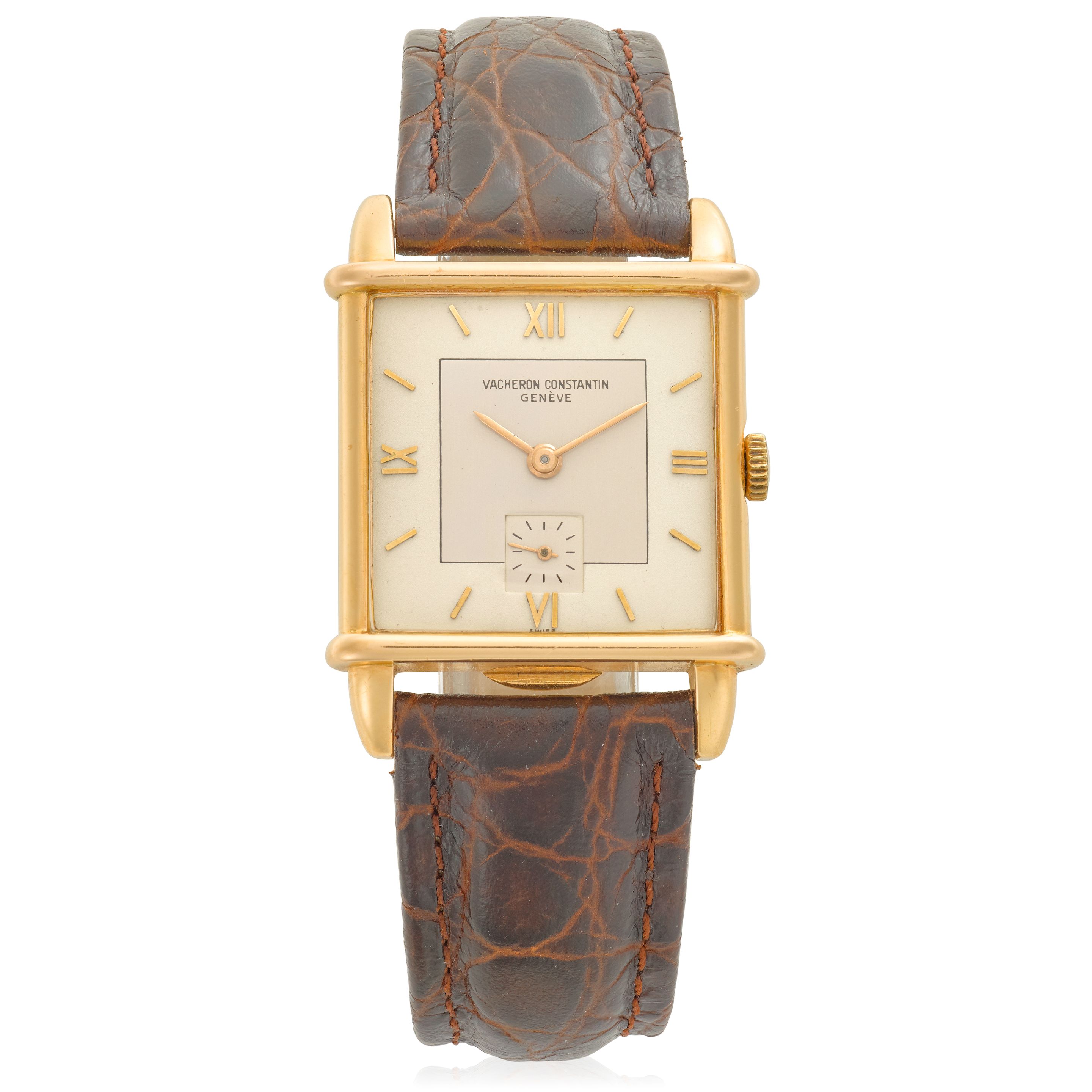VACHERON CONSTANTIN. AN 18K GOLD MANUAL WIND WRISTWATCHc.1940s