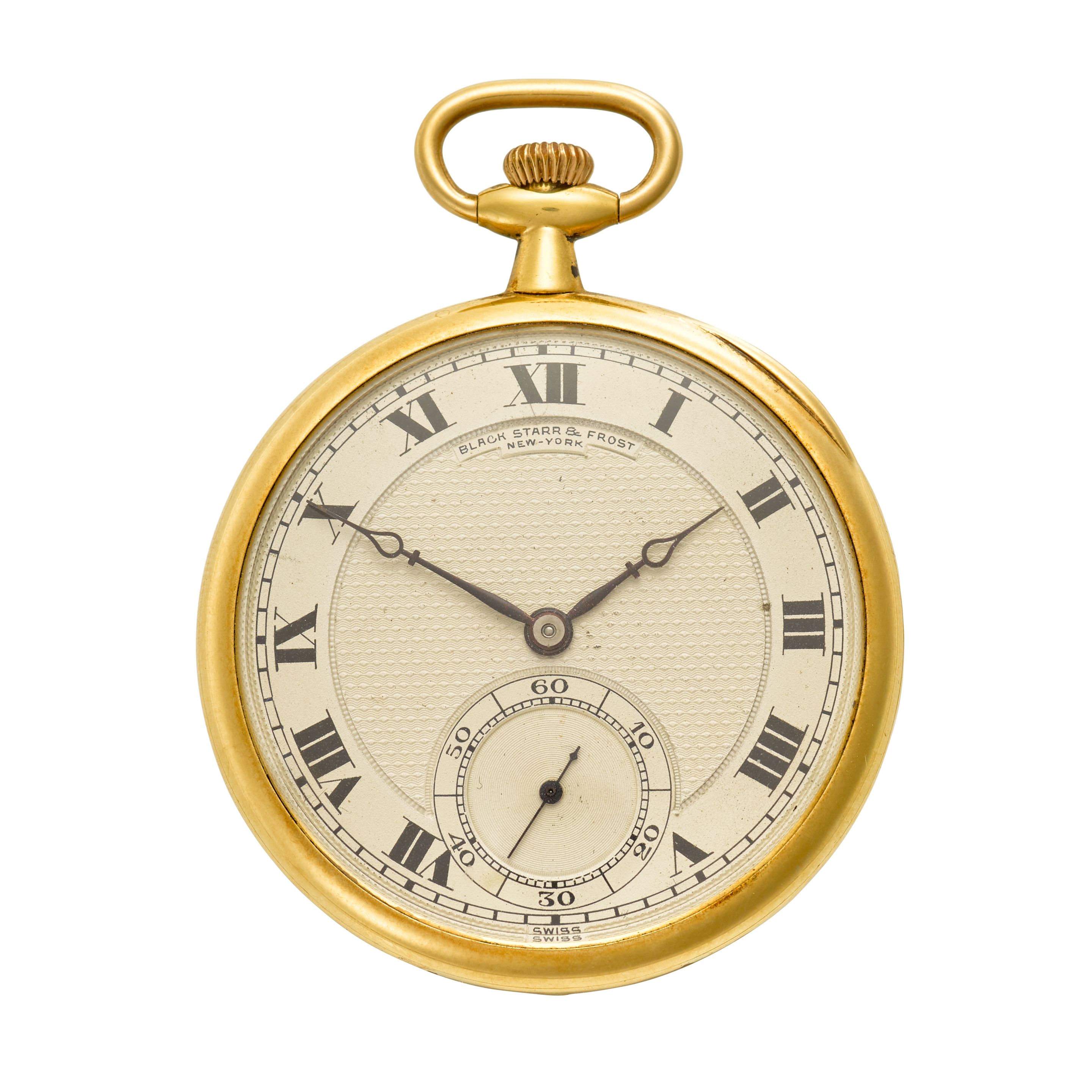 VACHERON & CONSTANTIN. AN 18K GOLD OPENFACE WATCHRetailed by Black Starr and Frost Circa 1918