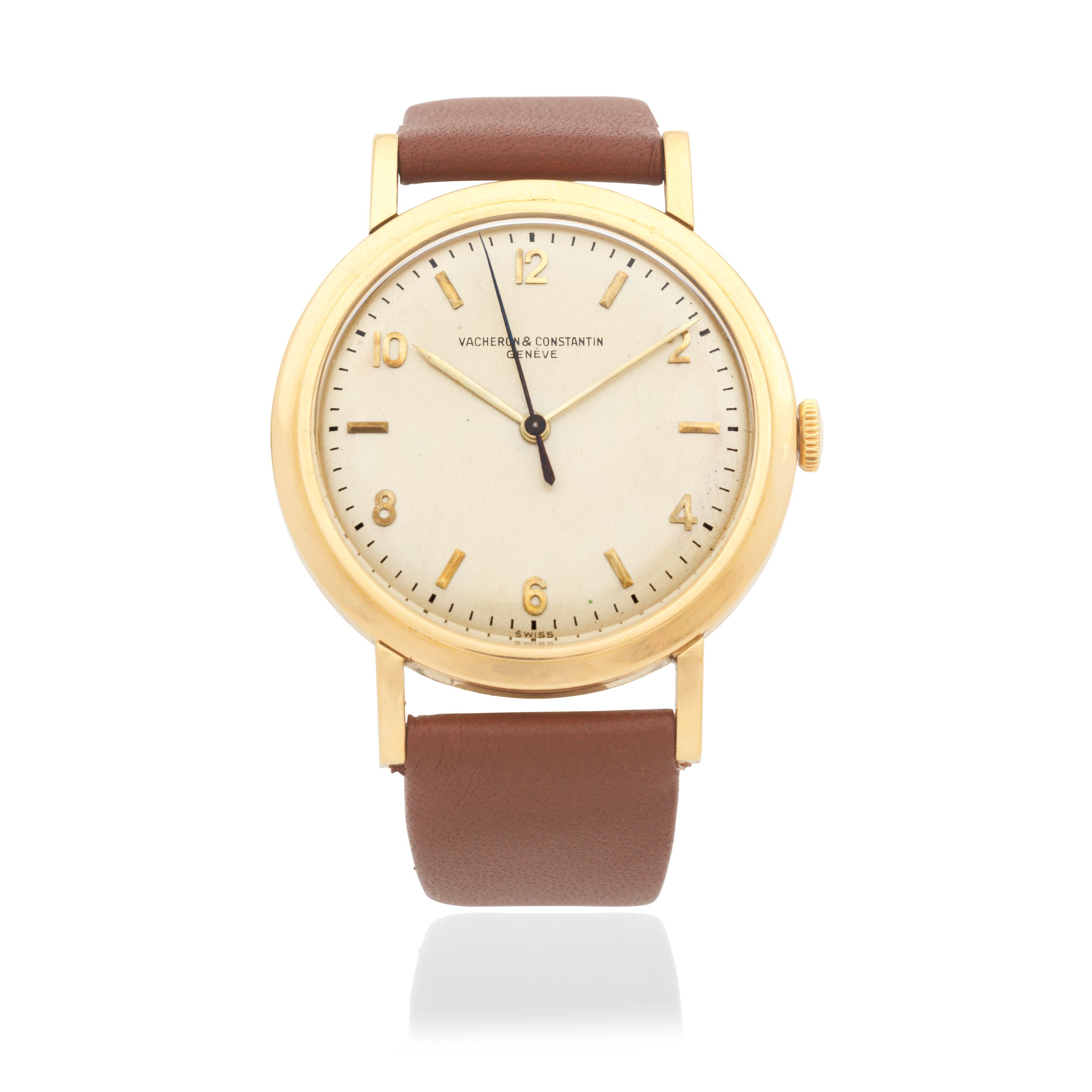 Vacheron Constantin. An 18K gold manual wind wristwatch Circa 1945