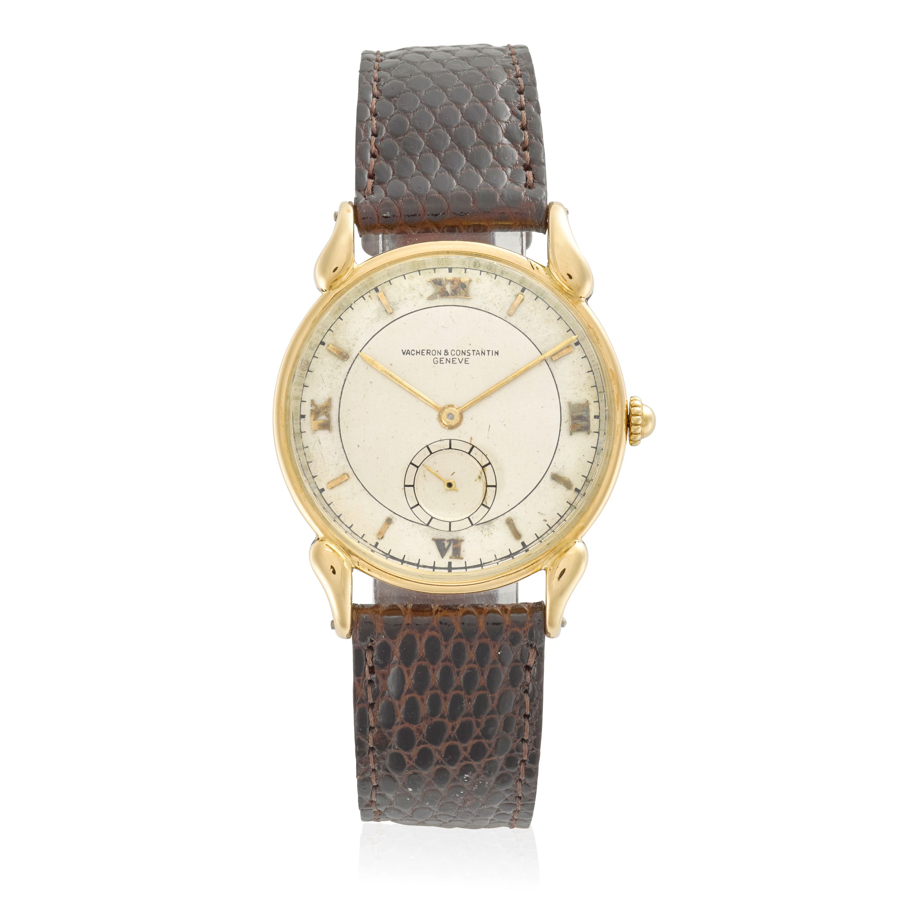 VACHERON & CONSTANTIN. AN 18K GOLD MANUAL WIND WRISTWATCH1940's