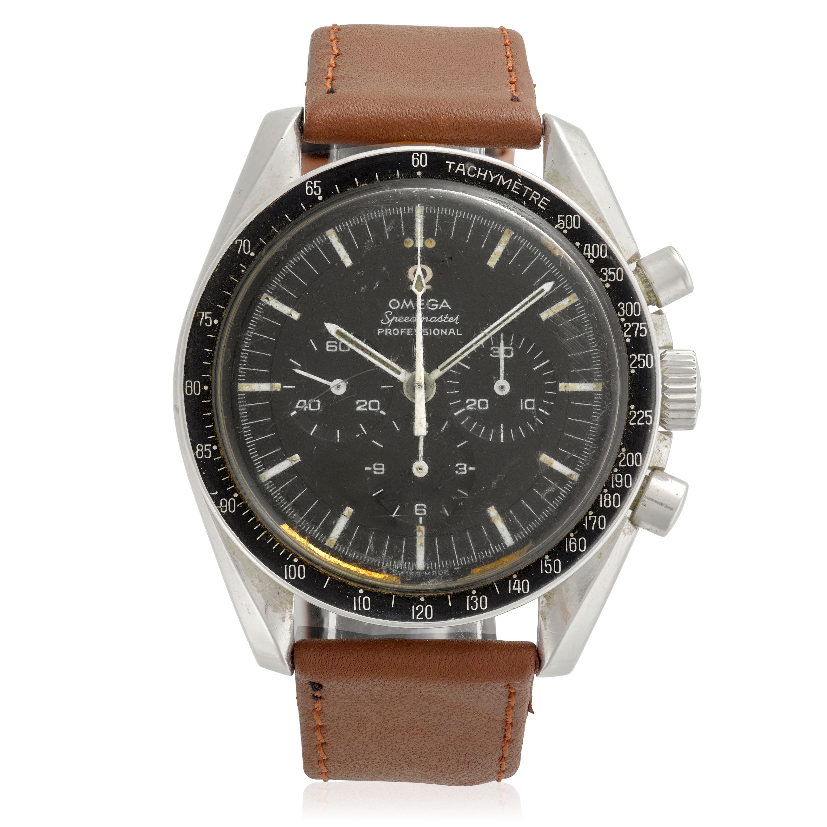 OMEGA. A STAINLESS STEEL MANUAL WIND TACHYMETER CHRONOGRAPH Speedmaster Professional, Ref: 145022-68 ST, Circa 1969