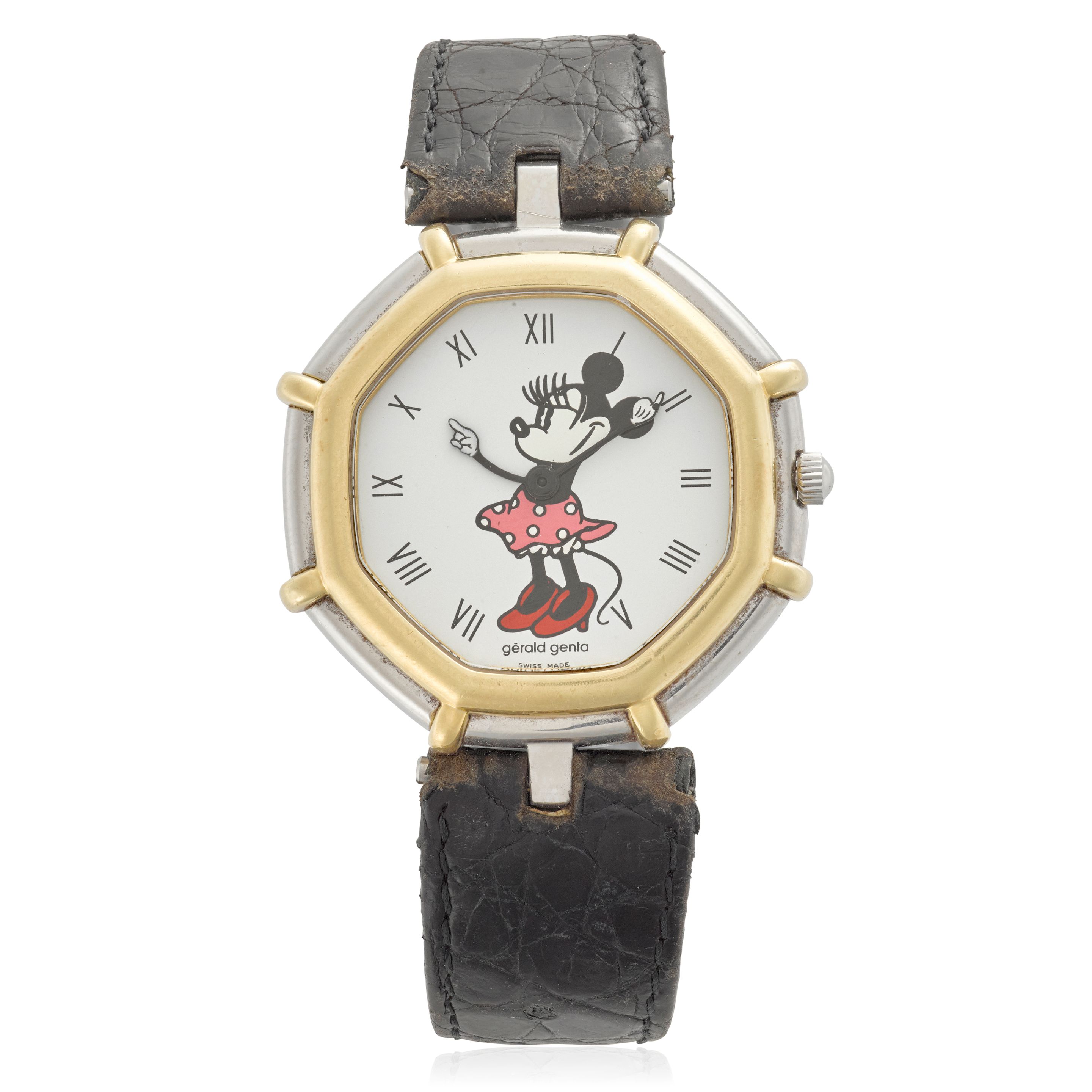 A STAINLESS STEEL COMIC CHARACTER QUARTZ WRISTWATCHGérald Genta / Disney: Minnie Mouse Ref: G 2860.7, 1990's