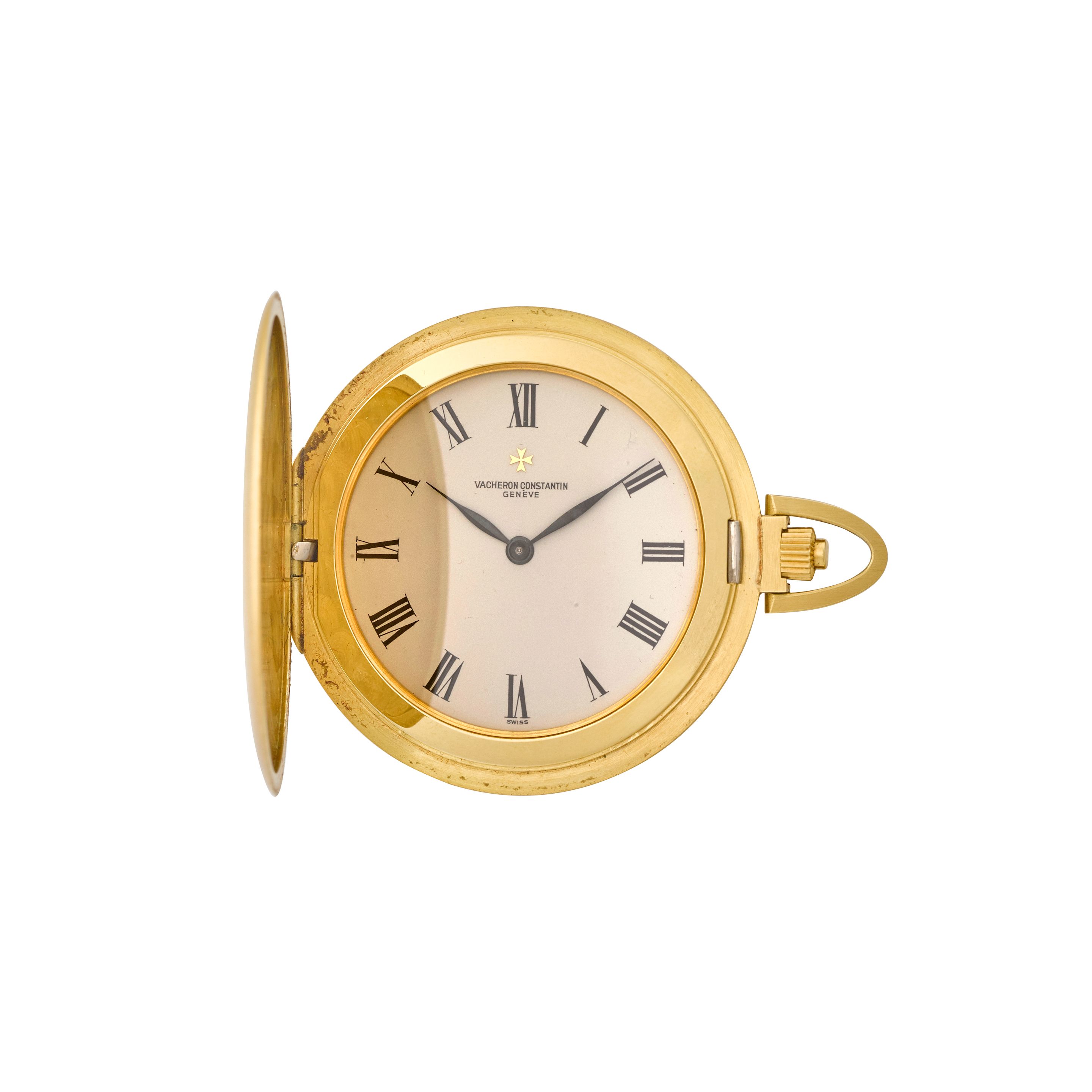 VACHERON & CONSTANTIN. A THIN 18K GOLD HUNTER CASED WATCHRef: 7402, 1970'S