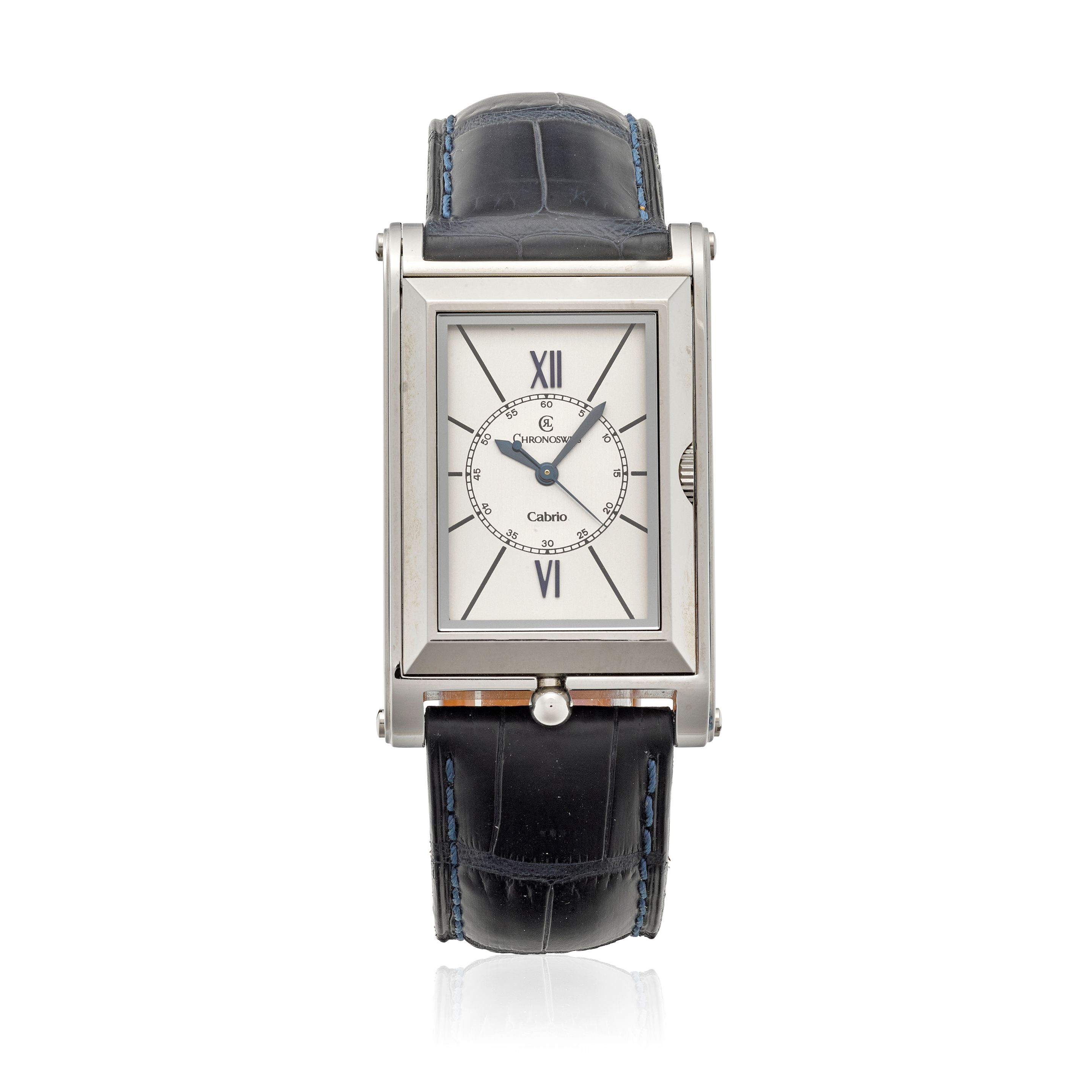 CHRONOSWISS. A STAINLESS-STEEL AUTOMATIC CONVERTIBLE WRISTWATCH Cabrio,