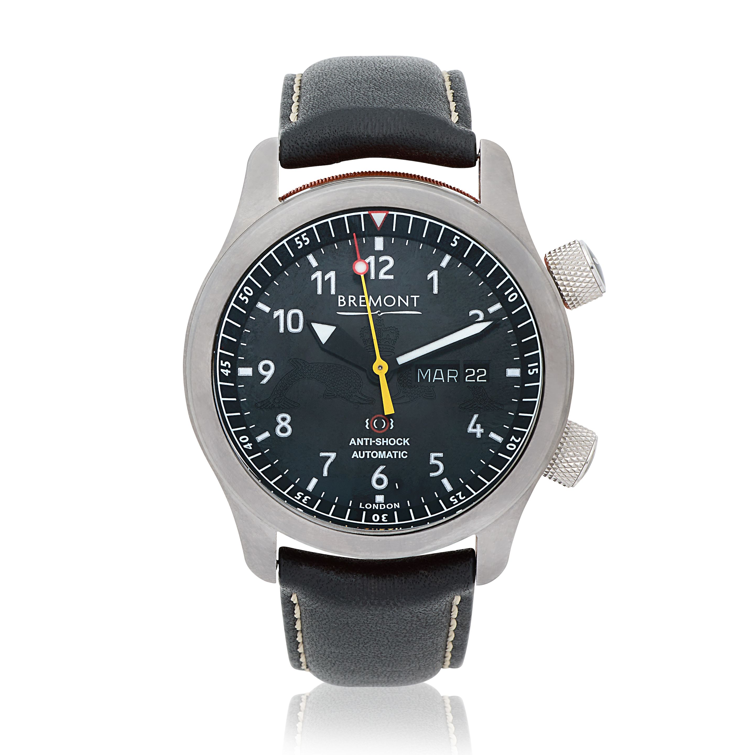 Bremont. A special edition stainless steel automatic calendar wristwatch MB 'Royal Navy Submarine Service', Purchased 5th March 2019
