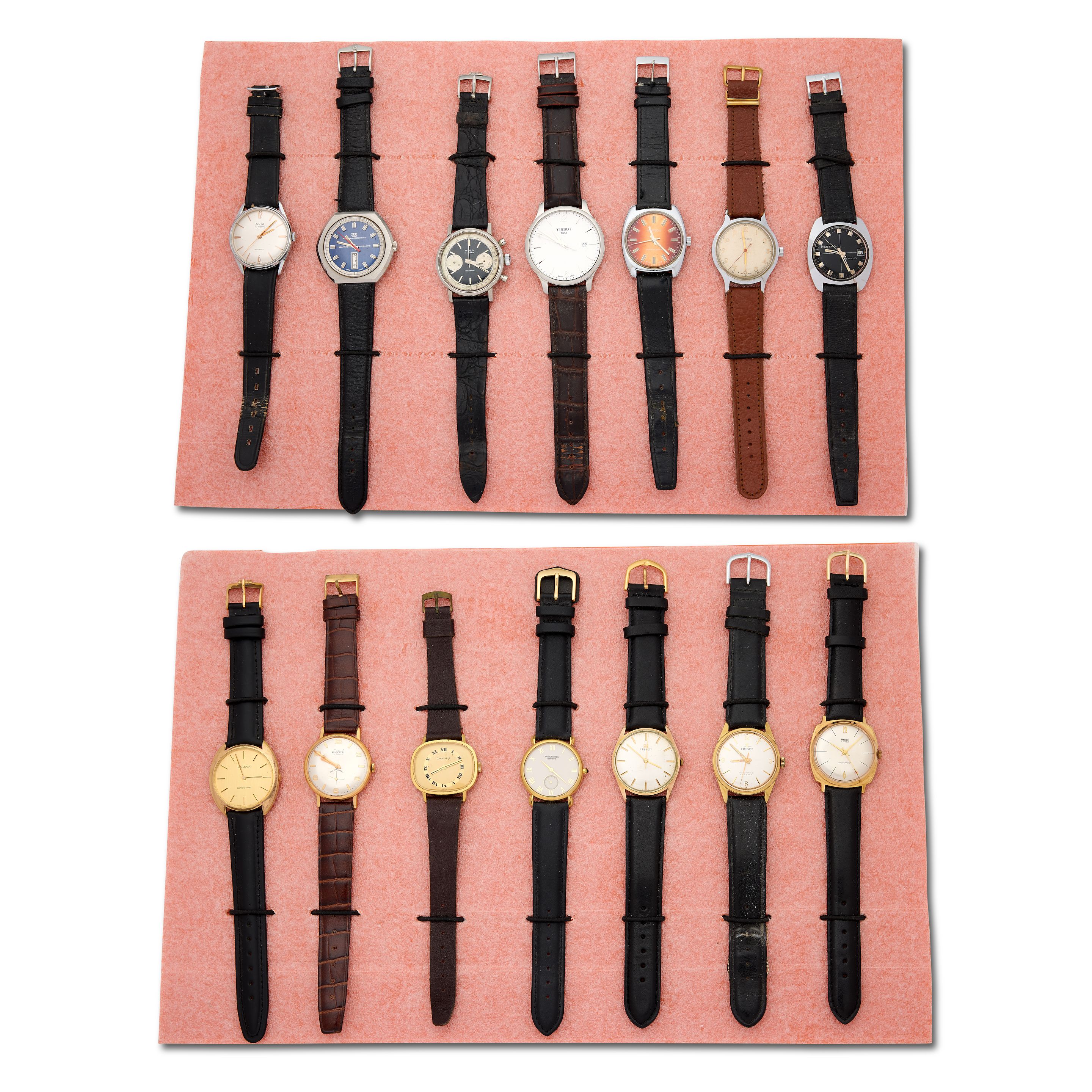 Property of a former watchmaker. A lot of fourteen watches to include Raymond Weil, Tissot and Avia, AF (14)