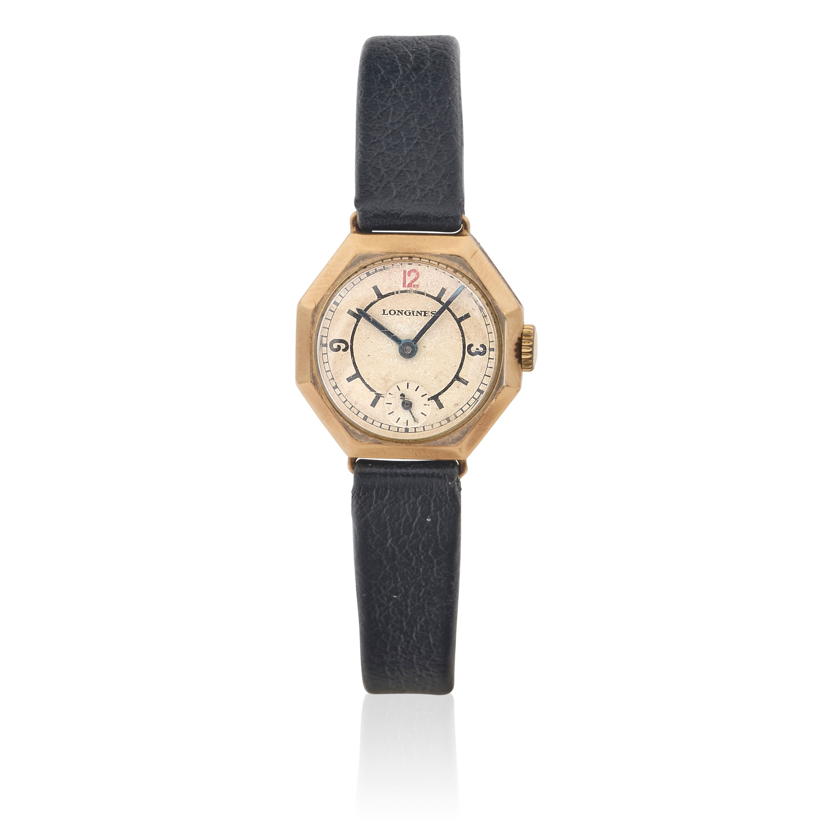 Longines. A lady's 9K gold manual wind wristwatch London Import mark for 1938
