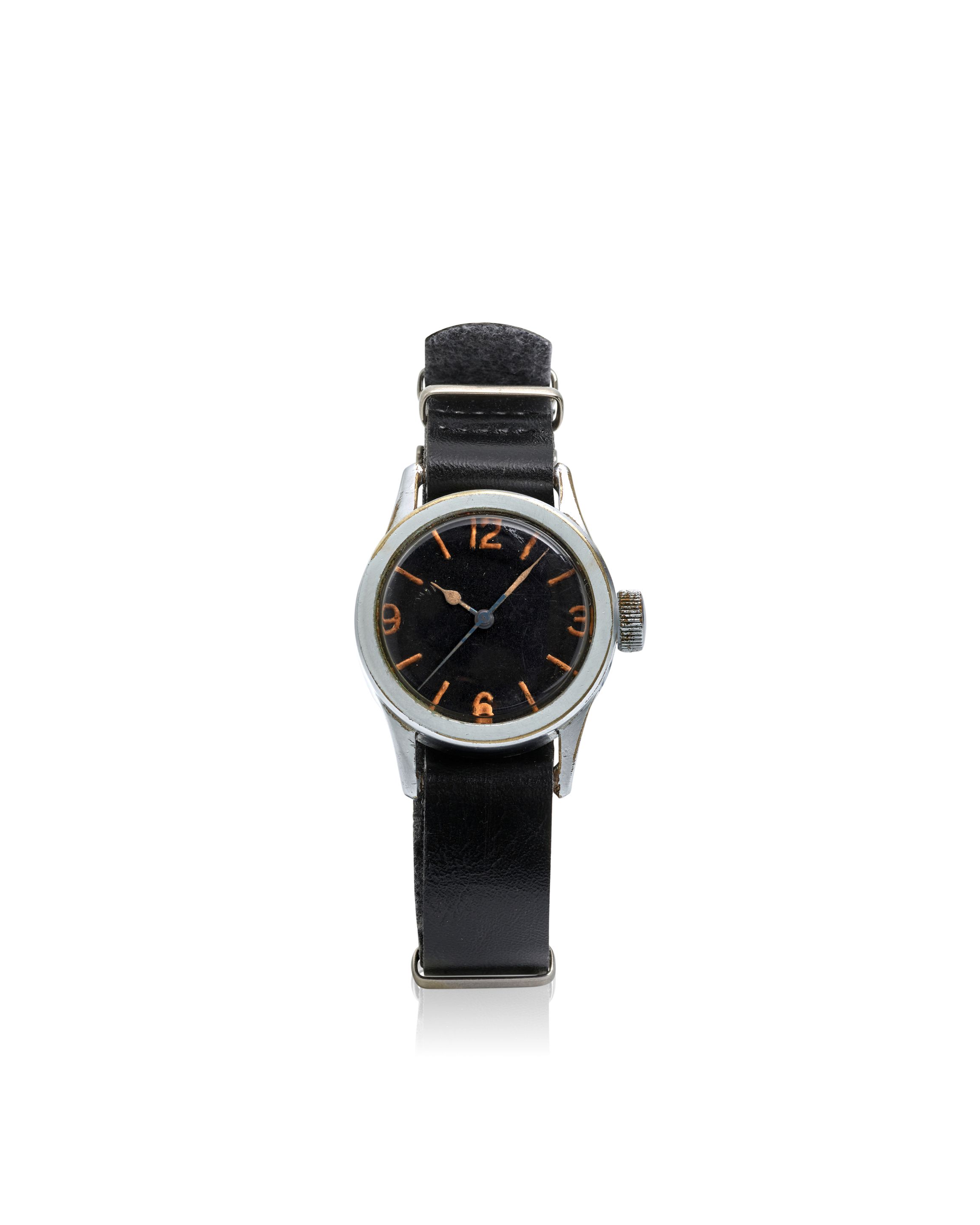 OMEGA. A STAINLESS STEEL MANUAL WIND WRISTWATCH COSD, Ref: 2340 (Military Number), c. 1940s