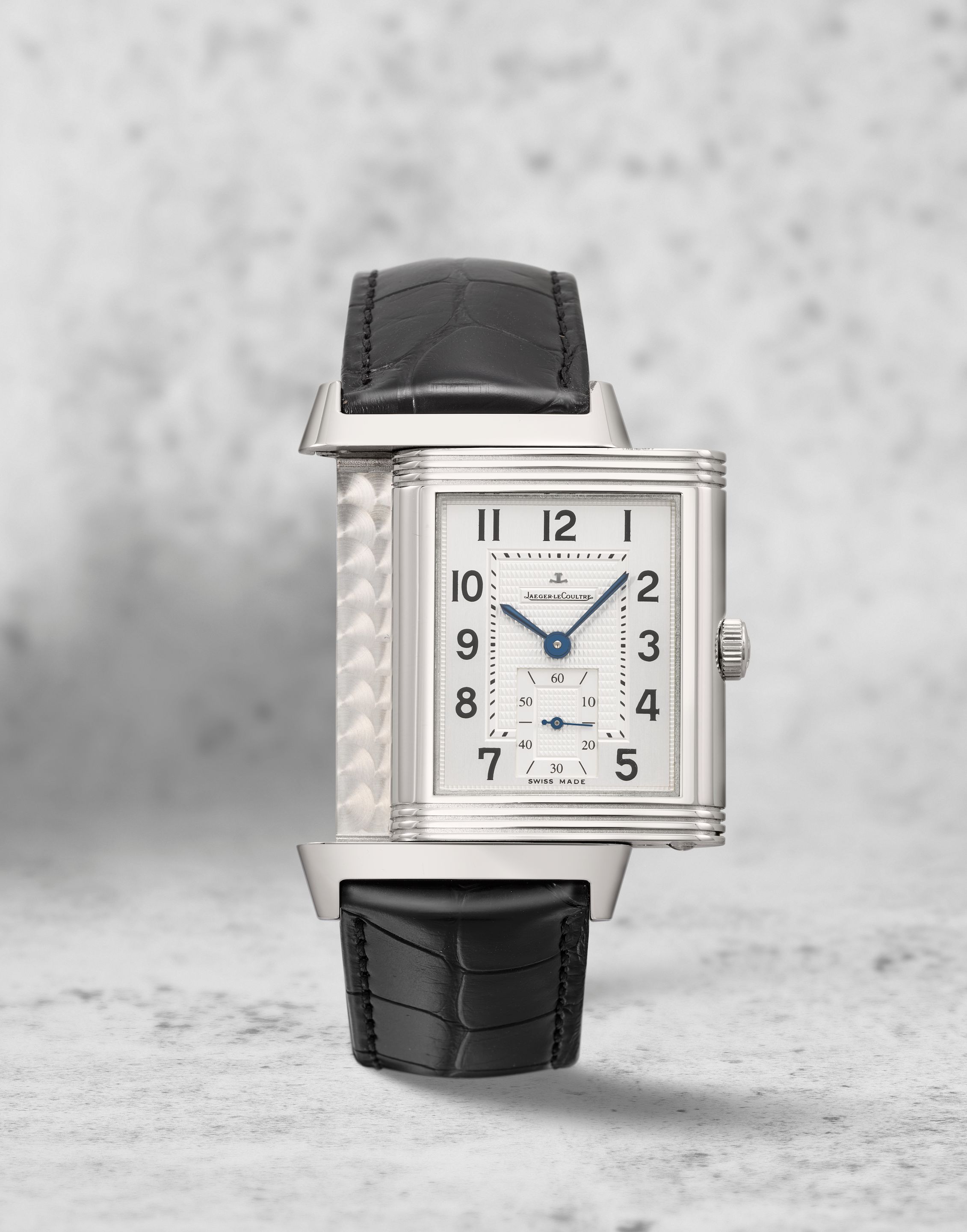 Jaeger-LeCoultre. A stainless steel manual wind reversible wristwatch Grande Reverso, Ref: 273.8.04, Circa 2010