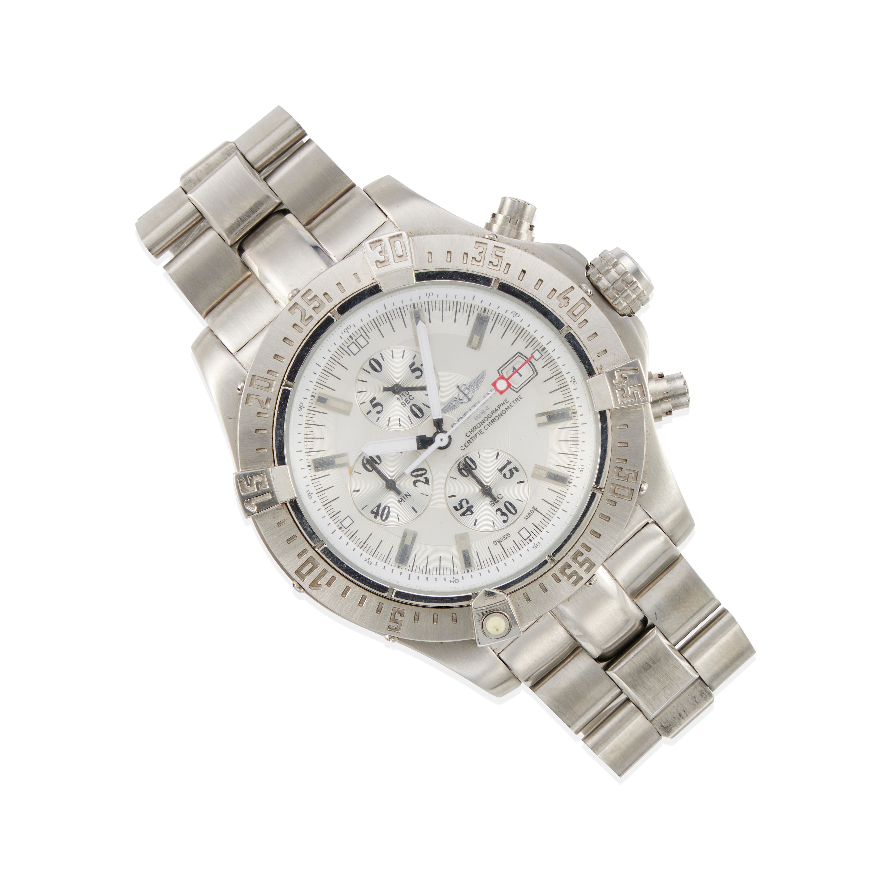 BREITLING: STAINLESS STEEL CHRONOGRAPH WRISTWATCH