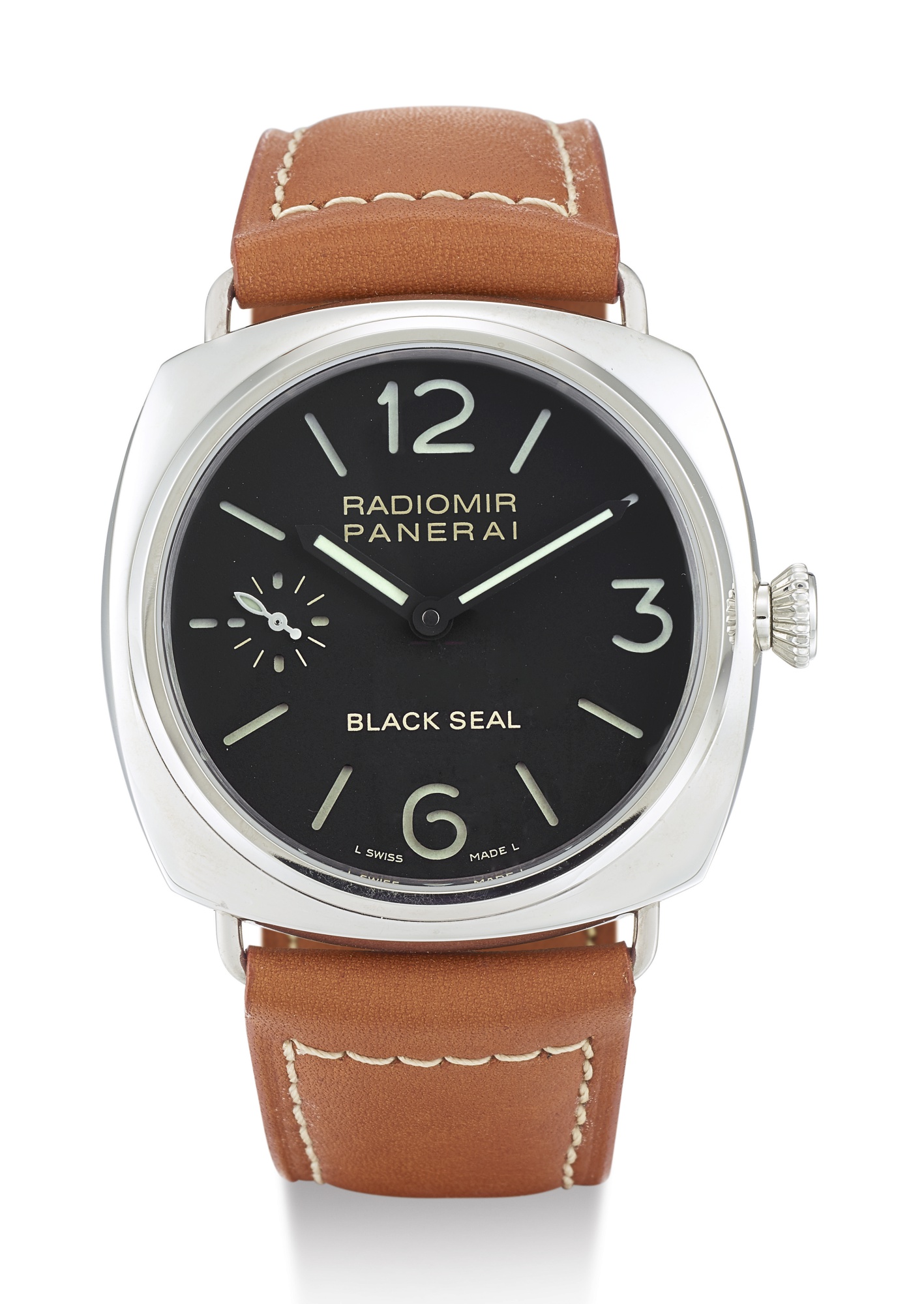 PANERAI, STAINLESS STEEL WRISTWATCH, RADIOMIR BLACK SEAL, PAM00183
