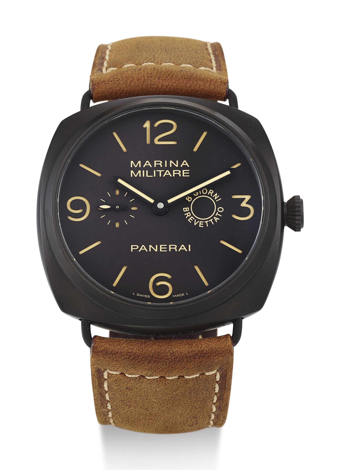 PANERAI, COMPOSITE WRISTWATCH WITH 3 BARRELS AND 8-DAY POWER RESERVE, RADIOMIR COMPOSITE MARINA MILITARE 8 GIORNI, PAM00339