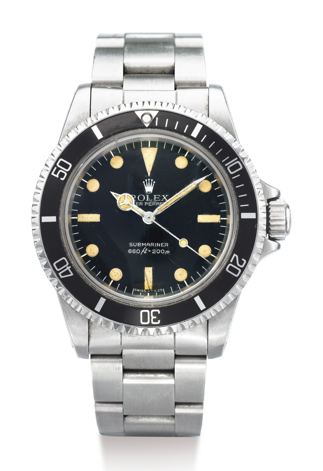 ROLEX, STAINLESS STEEL WRISTWATCH WITH BRACELET, SUBMARINER, REF 5513