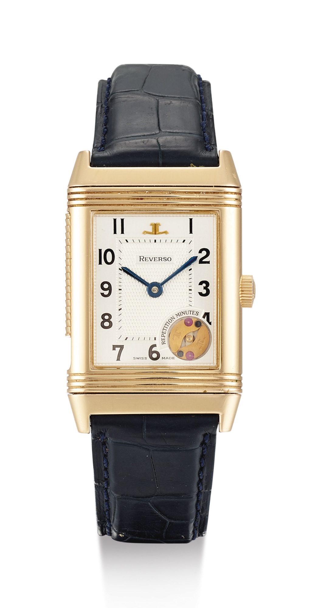 JAEGER-LECOULTRE, LIMITED EDITION PINK GOLD REVERSIBLE MINUTE REPEATING WRISTWATCH, REVERSO RÉPÉTITION MINUTES