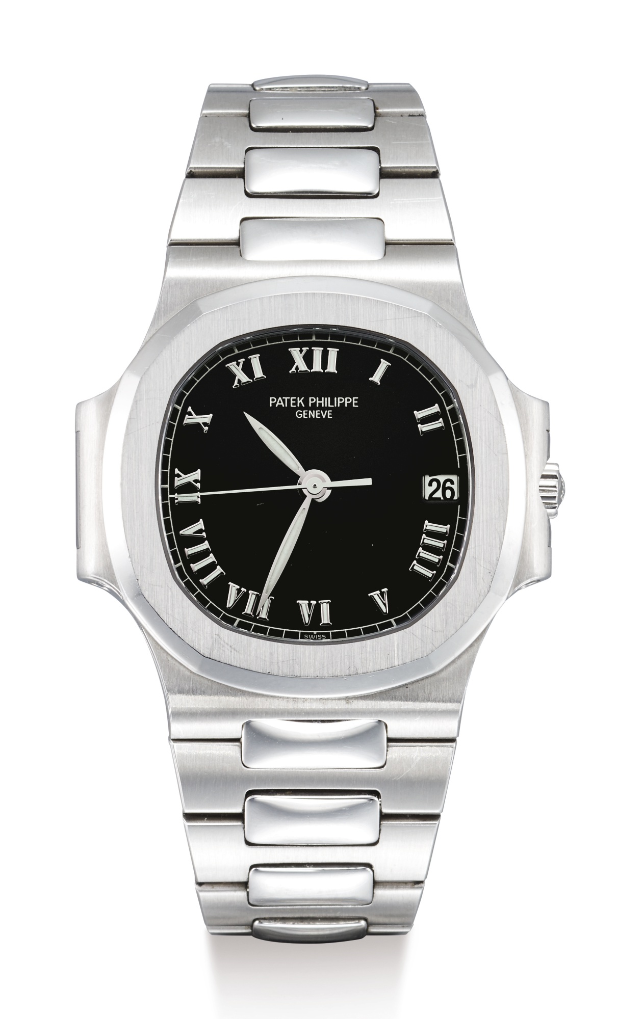 PATEK PHILIPPE, STAINLESS STEEL BRACELET WATCH, NAUTILUS, REF 3800/1