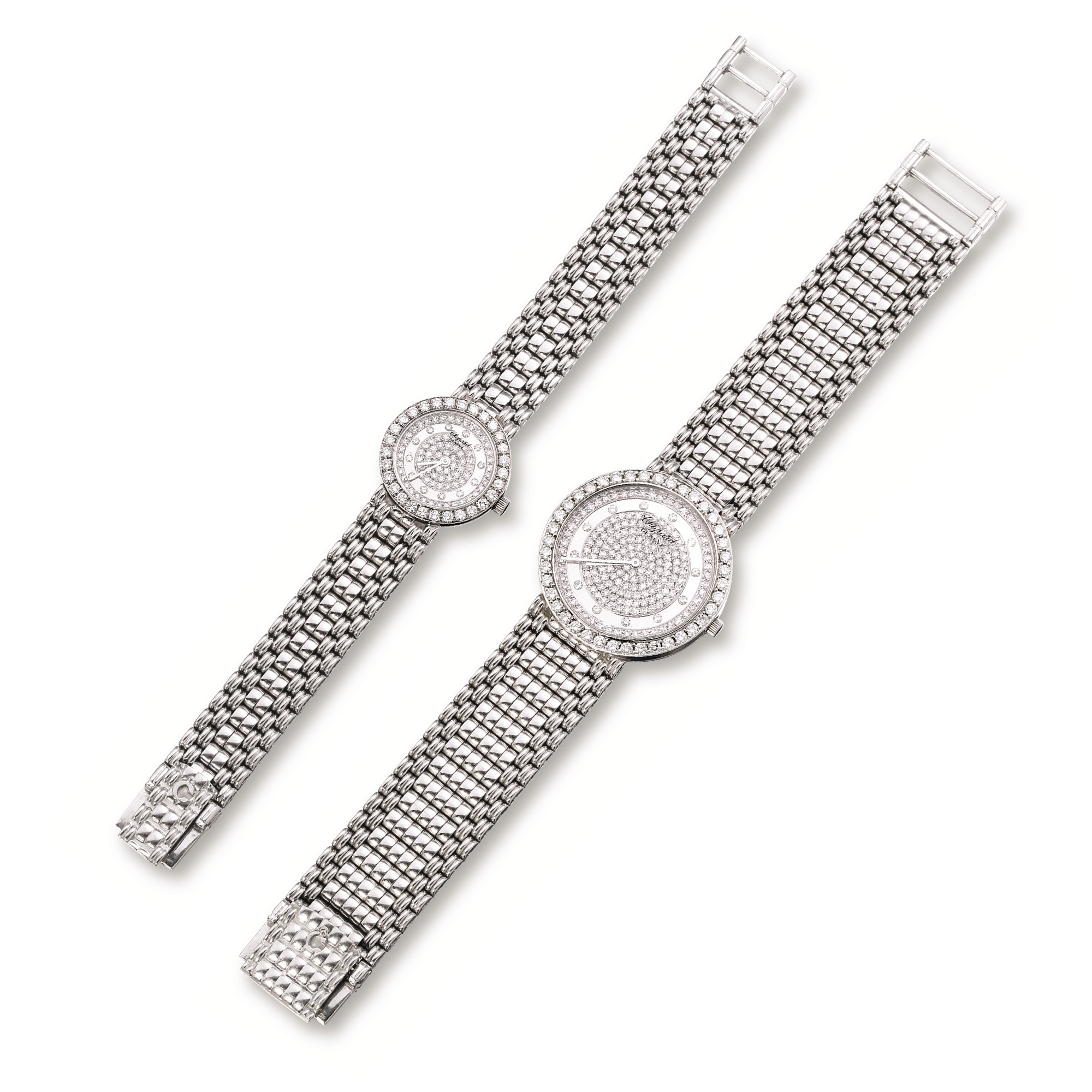 PAIR OF DIAMOND WATCHES, Chopard