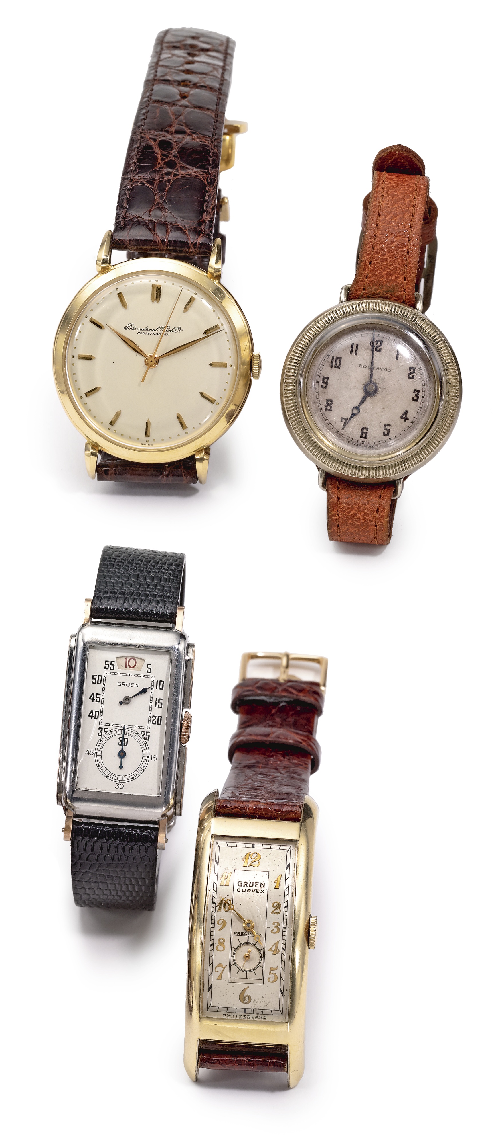 IWC, Rolex, Gruen