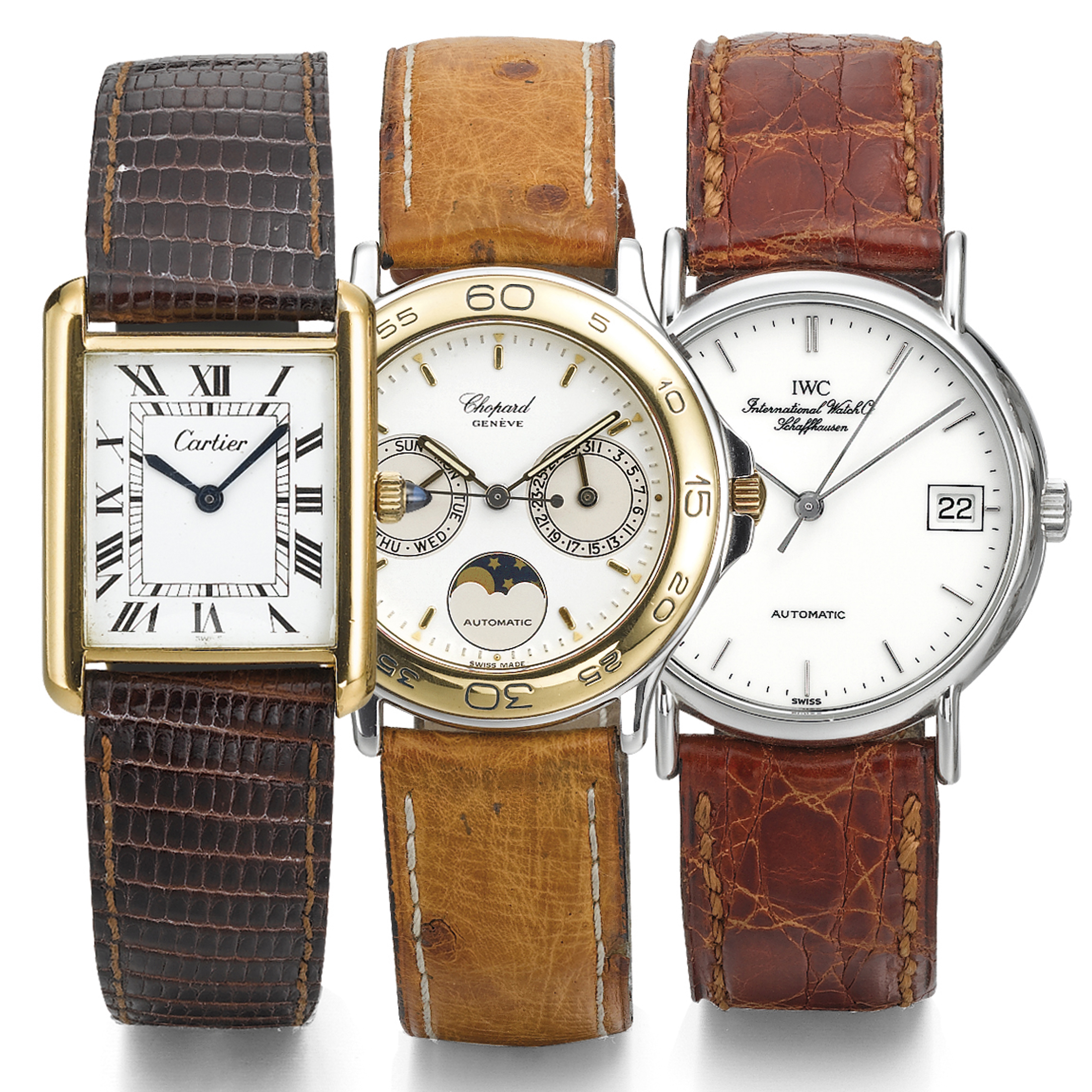 Cartier, Chopard and IWC