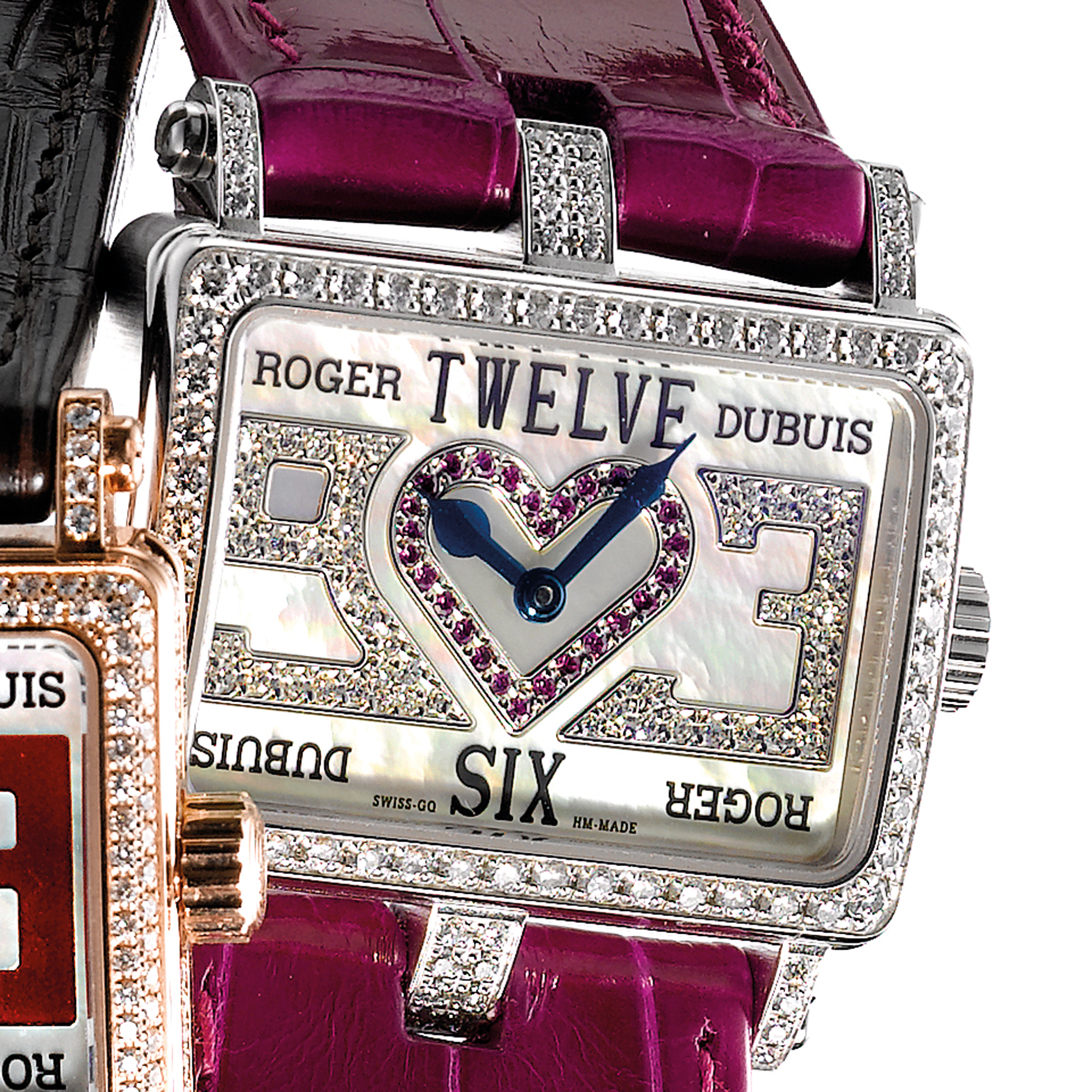 Roger Dubuis, A LADY'S LIMITED EDITION WHITE GOLD AND DIAMOND AND RUBY SET WRISTWATCH WITH MOTHER-OF-PEARL DIAL CIRCA 2007 TOOMUCH NO 206/888