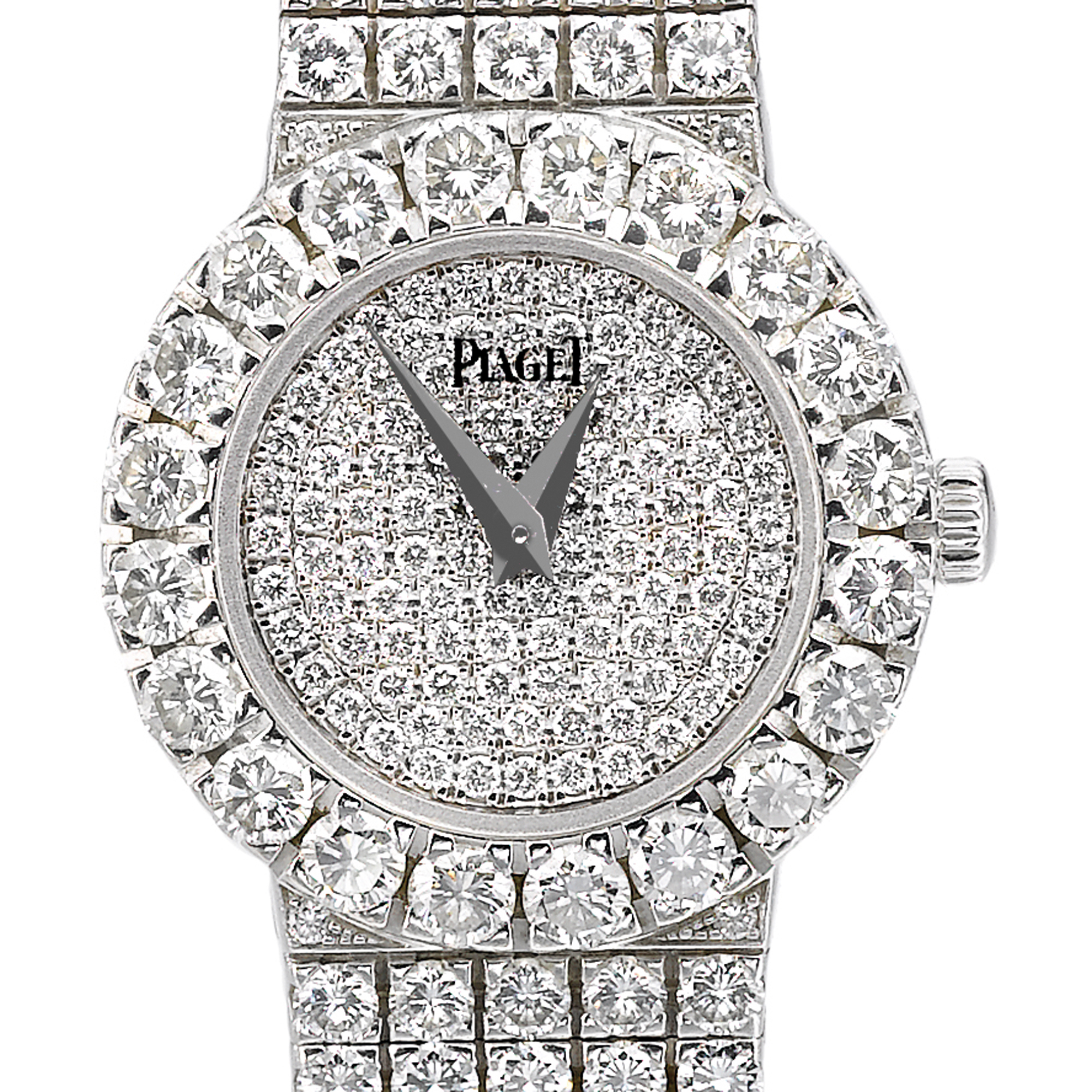 Piaget, A LADY'S WHITE GOLD AND DIAMOND SET BRACELET WATCH CIRCA 1998