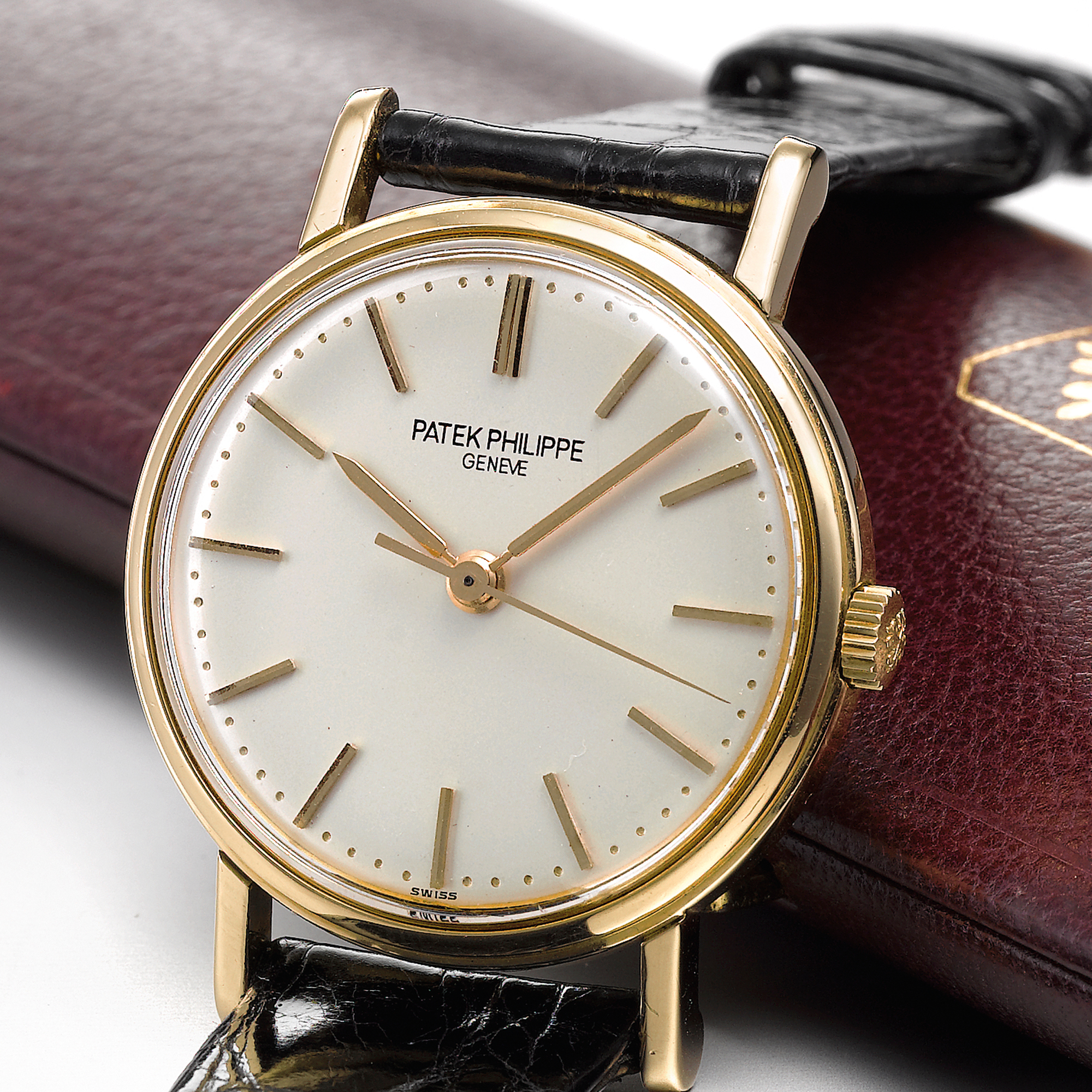 Patek Philippe, A YELLOW GOLD CENTER SECONDS WRISTWATCH CIRCA 1964 REF 3423J CALATRAVA MVT 711337 CASE 2640041
