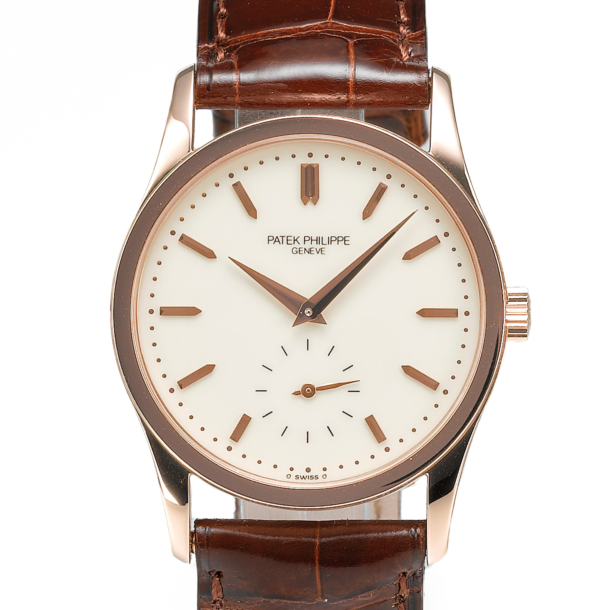 Patek Philippe, A FINE WHITE GOLD AUTOMATIC WRISTWATCH WITH ECCENTRIC SUDSIDIARY SECONDS CIRCA 1997 REF 5026G MVT 3150457 CASE 4029982 