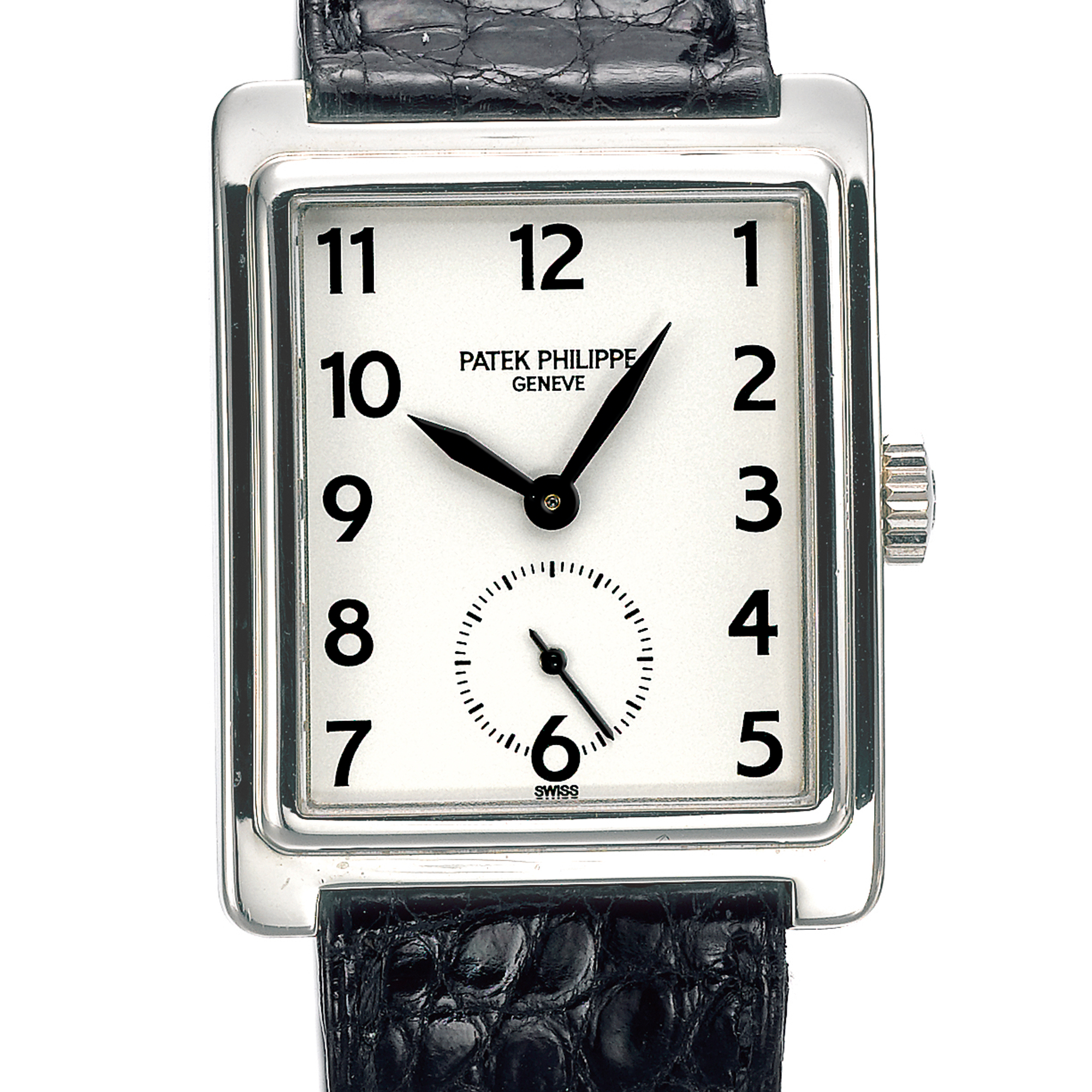 Patek Philippe, A WHITE GOLD RECTANGULAR WRISTWATCH CIRCA 1994 REF 5010G MVT 1841685