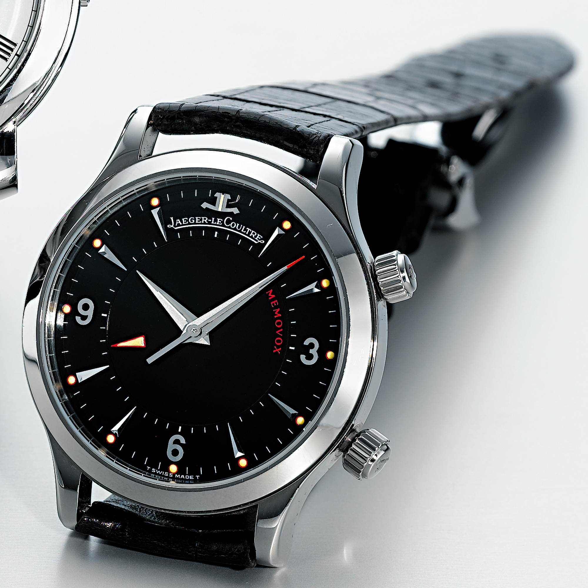 JAEGER-LECOULTRE, A STAINLESS STEEL CENTRE SECONDS WRISTWATCH WITH ALARMCIRCA 2000 MEMOVOX NO 002