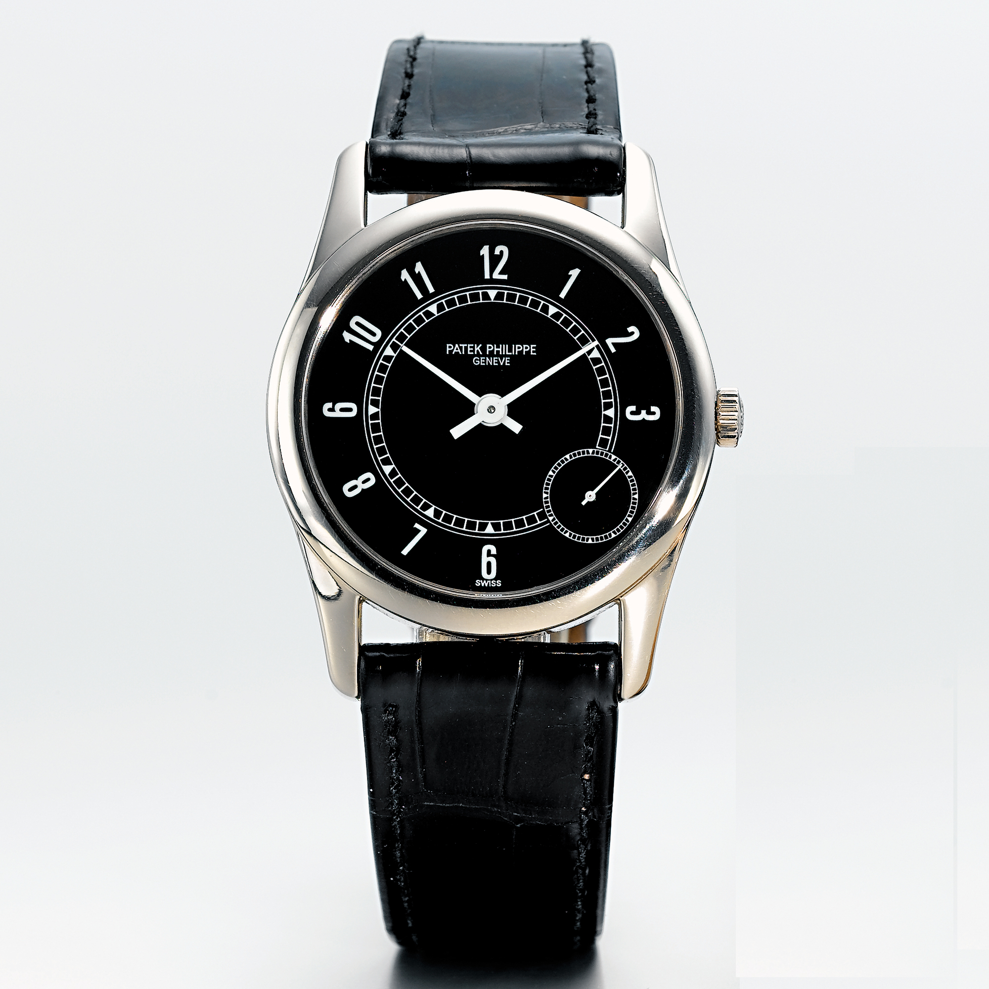 PATEK PHILIPPE, A WHITE GOLD AUTOMATIC WRISTWATCHCIRCA 1992 REF 5000 MVT 800105