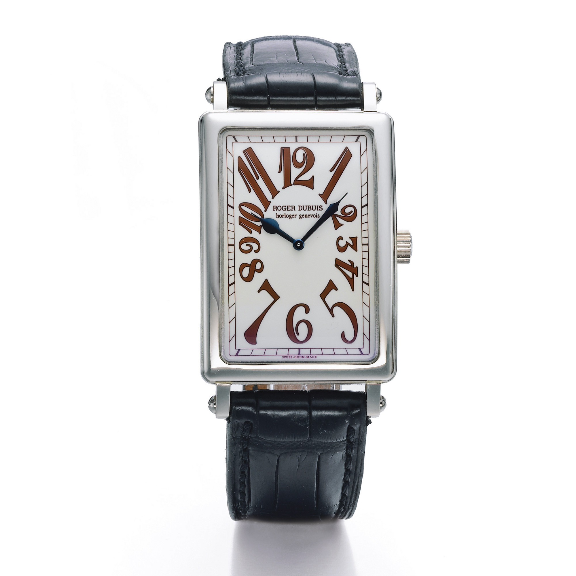 Roger Dubuis, A WHITE GOLD RECTANGULAR WRISTWATCH CIRCA 2003?  NO 9/28