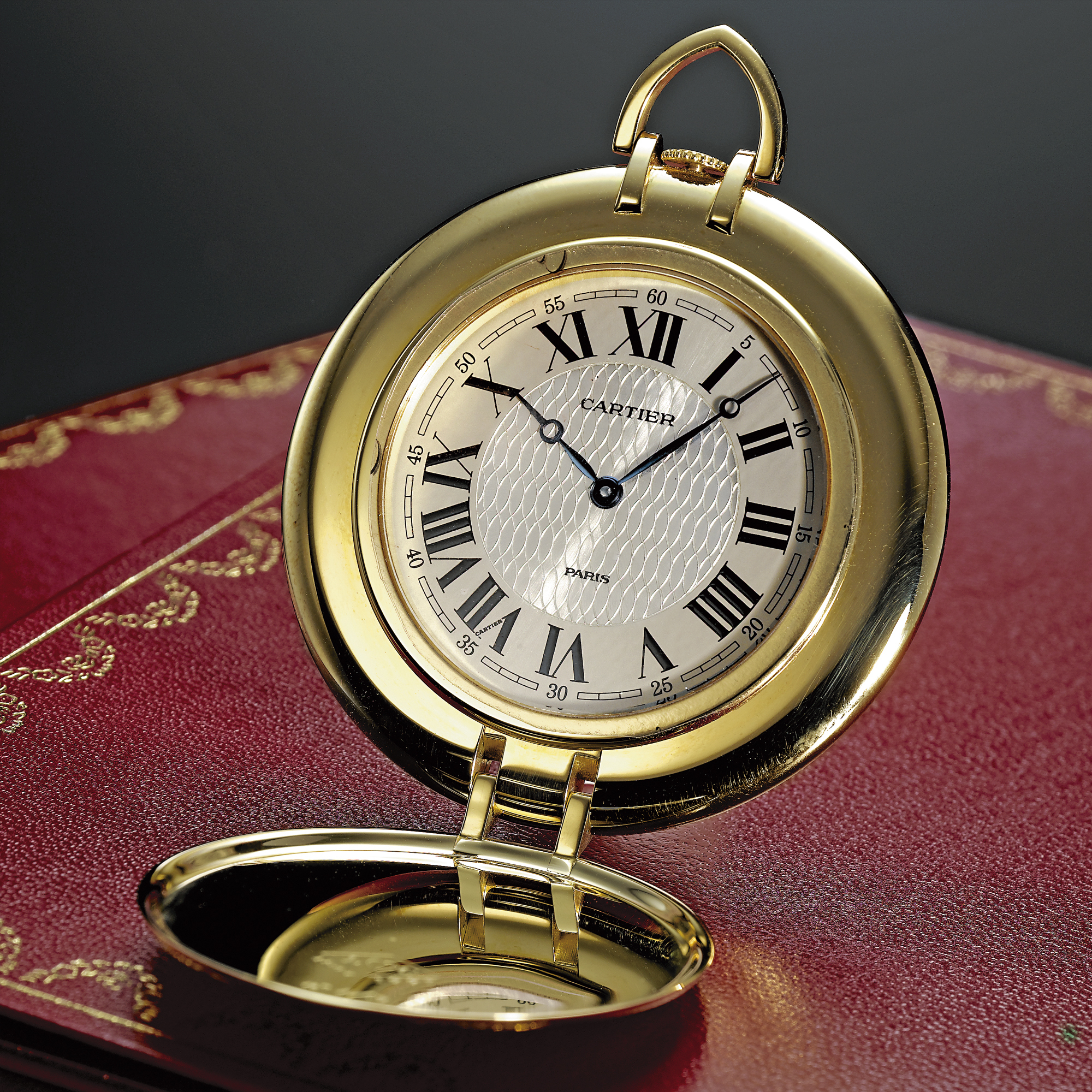 Cartier, A VERY FINE AND RARE LARGE LIMITED EDITION GOLD DRESS WATCH NO. 1/3
