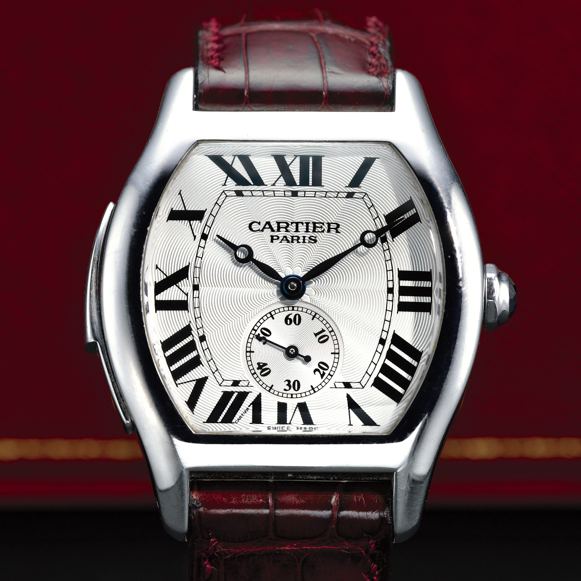 Cartier, A RARE LIMITED EDITION WHITE GOLD MINUTE REPEATING WRISTWATCHCIRCA 2000 TORTUE N0 6 / 25