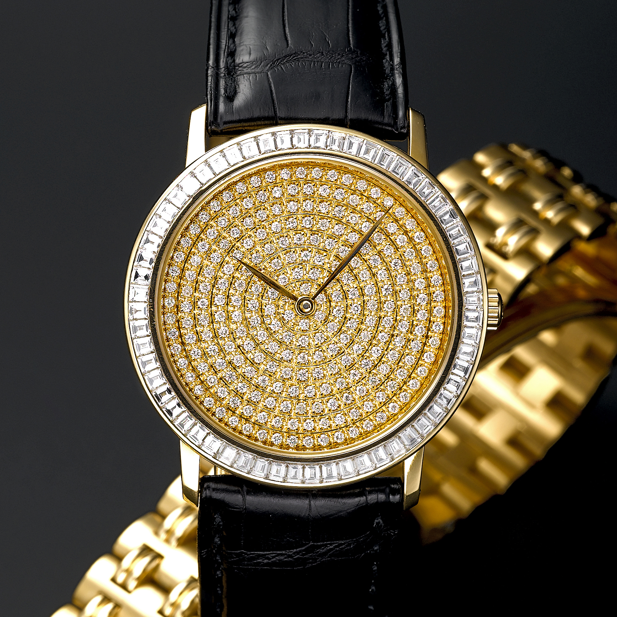 BLANCPAIN, A RARE AND UNIQUE GOLD AND DIAMOND SET MINUTE REPEATING WRISTWATCH WITH EROTIC AUTOMATON SCENECIRCA 1995