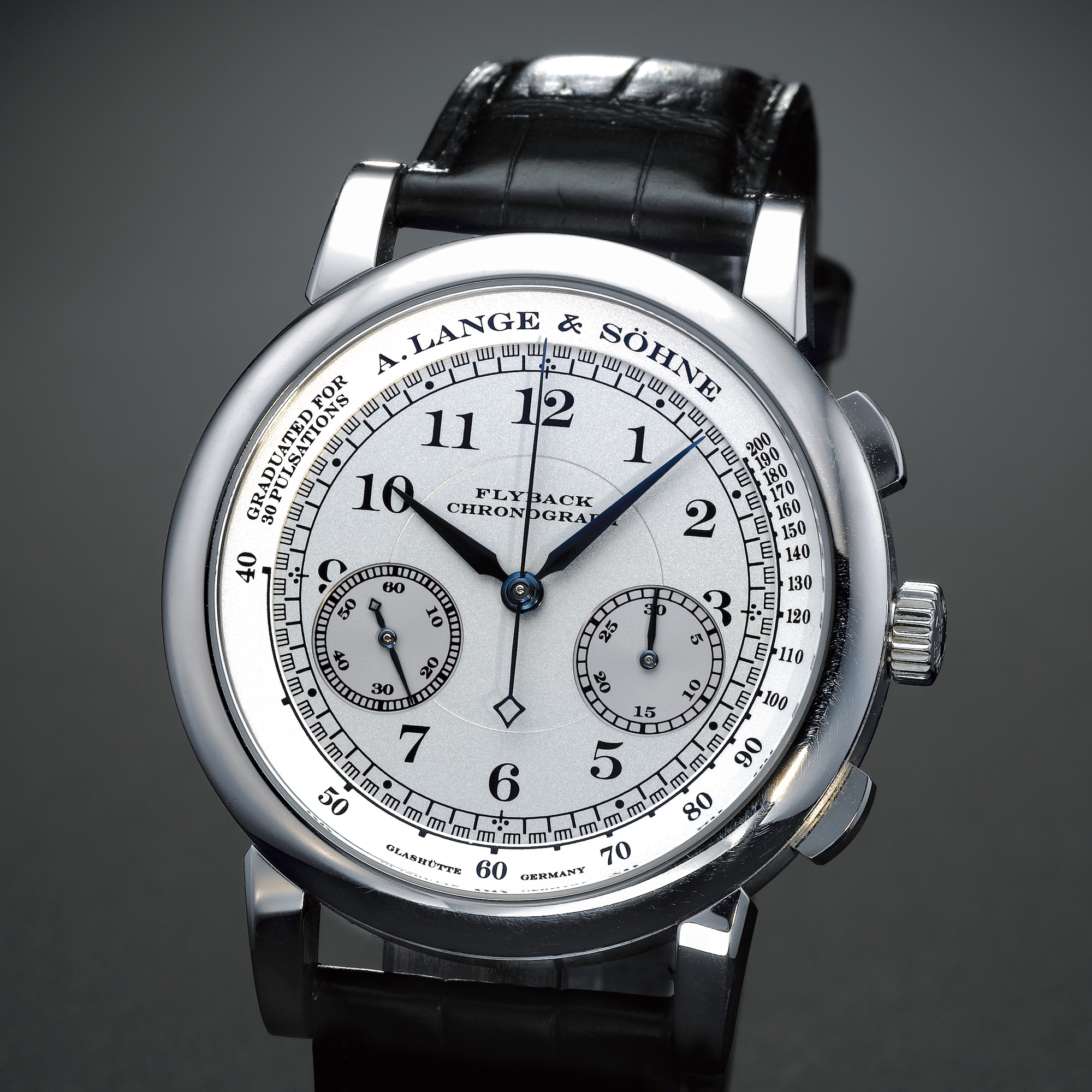 A. Lange & Söhne, A WHITE GOLD CHRONOGRAPH WRISTWATCH WITH FLYBACK AND REGISTER CIRCA 2004 CHRONOGRAPH 1815