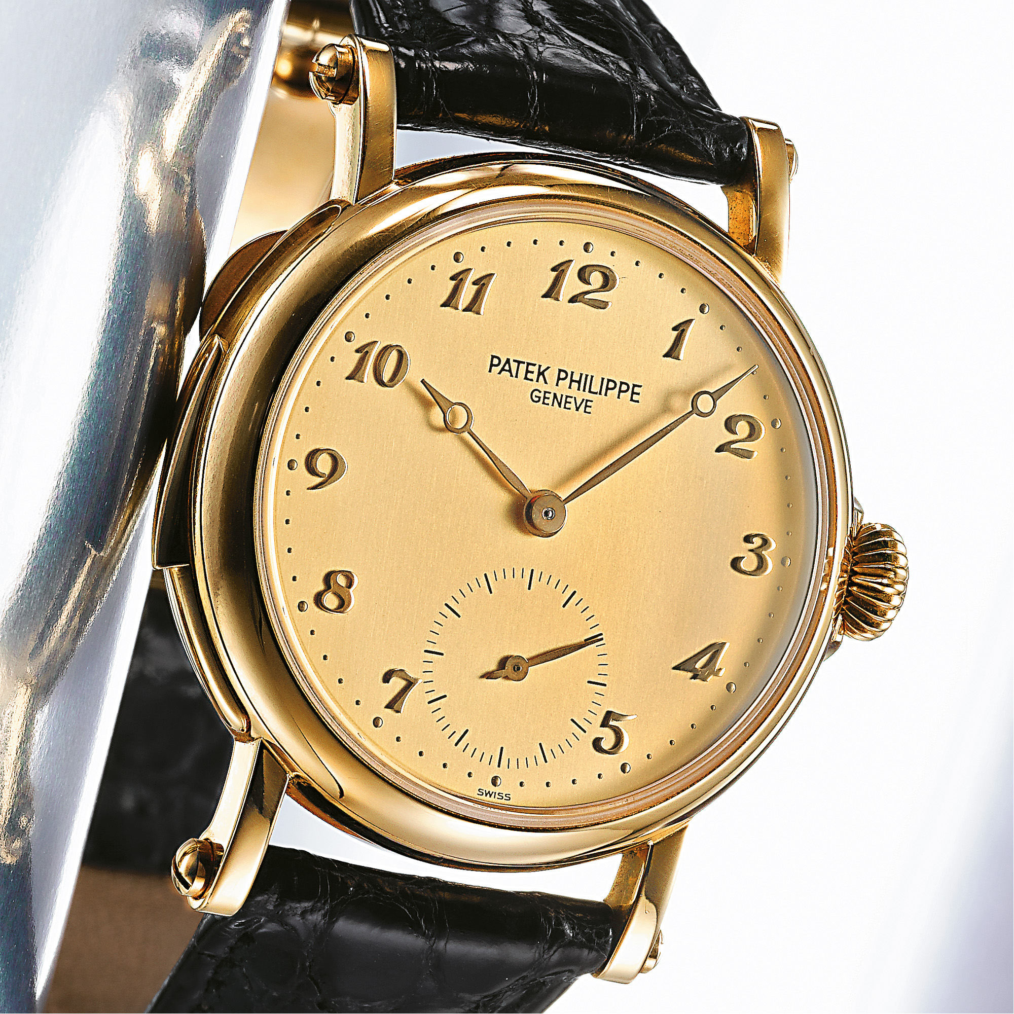 Patek Philippe, AN IMPORTANT AND EXTREMELY RARE LIMITED EDITION GOLD AUTOMATIC MINUTE REPEATING WRISTWATCH CIRCA 1997 REF. 5029J MVT 1904087 CASE 4015627 