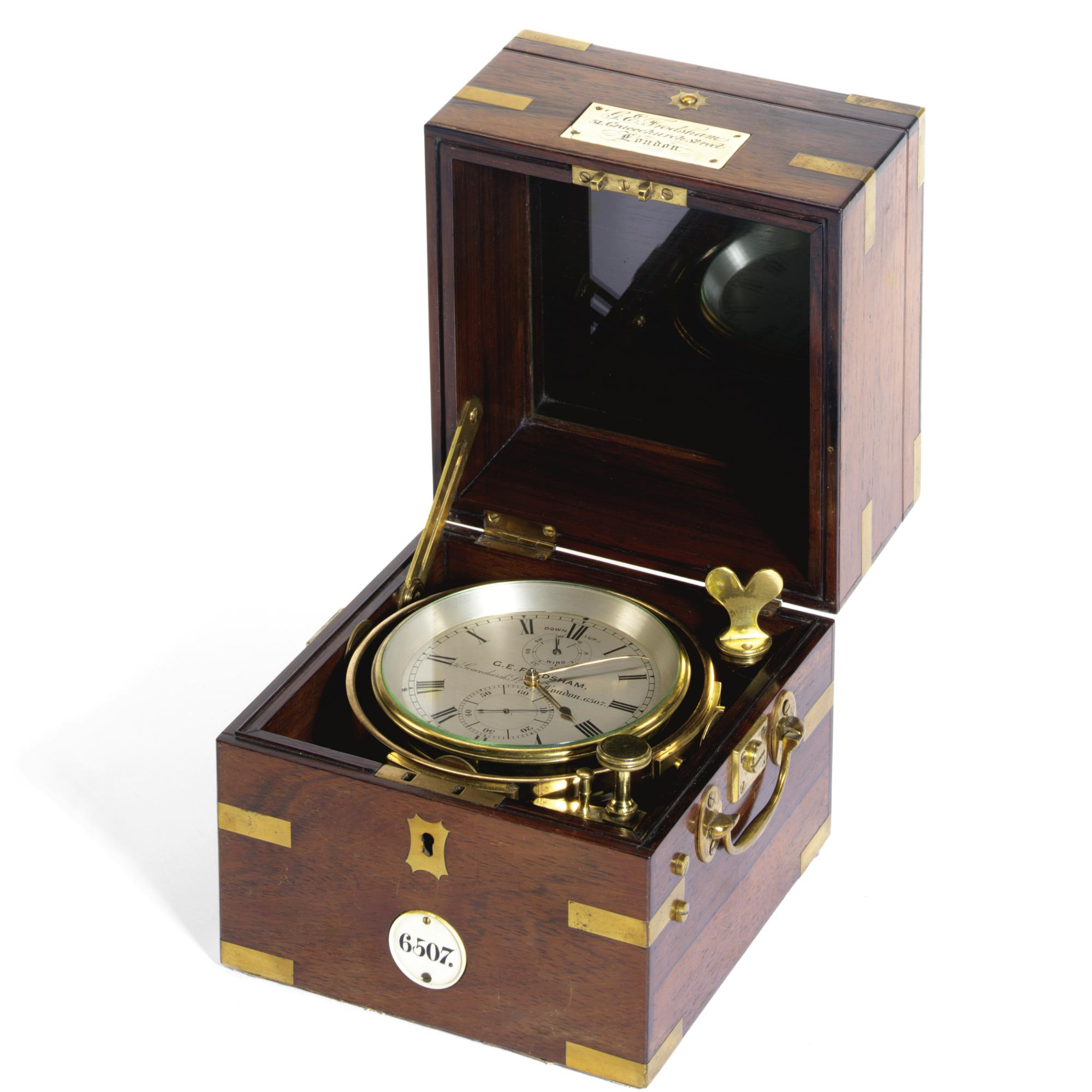 A rosewood 2-day marine chronometer, No. 6507, George Edward Frodsham, London, circa 1875