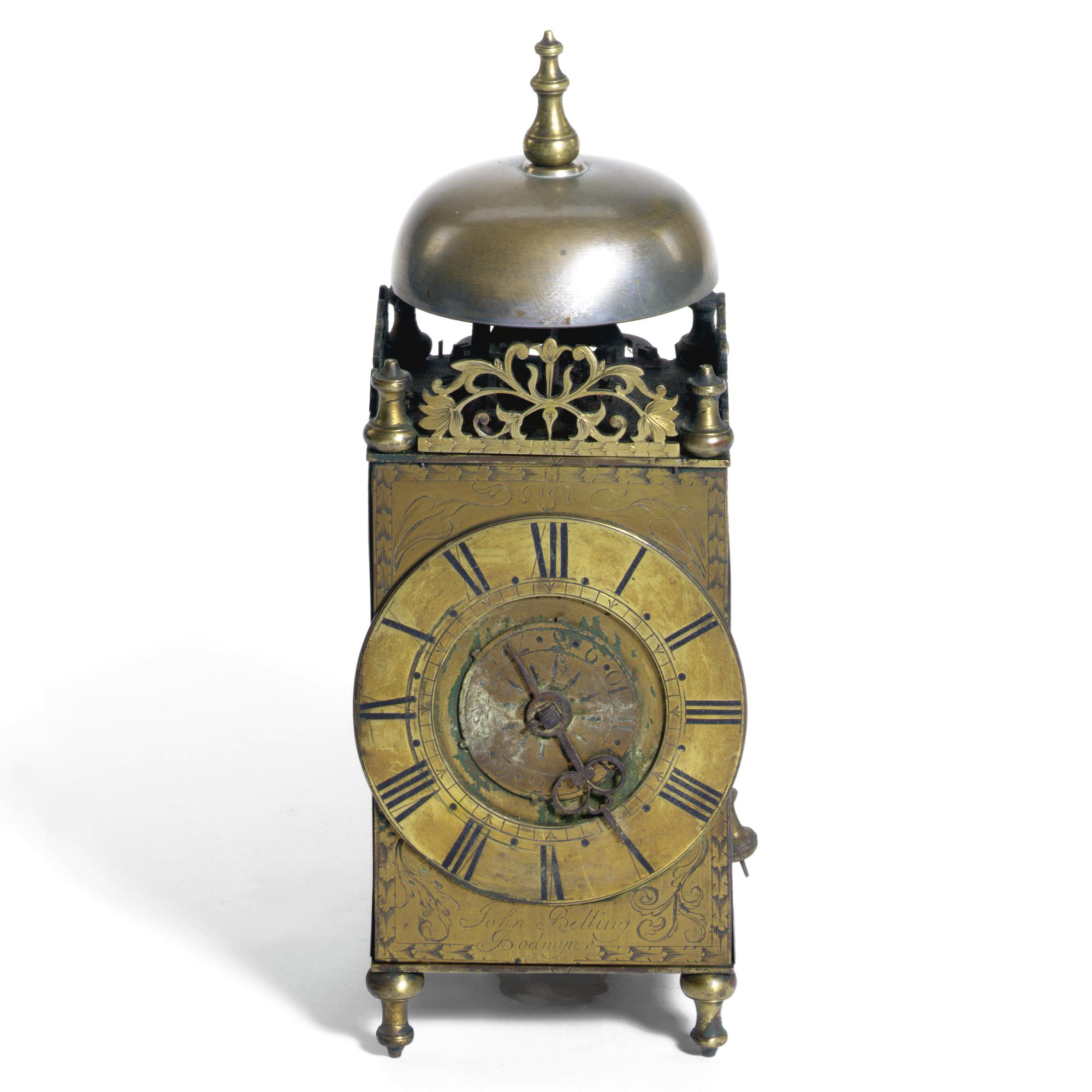 A small lantern alarm timepiece, John Belling, Bodmin, Cornwall, circa 1730