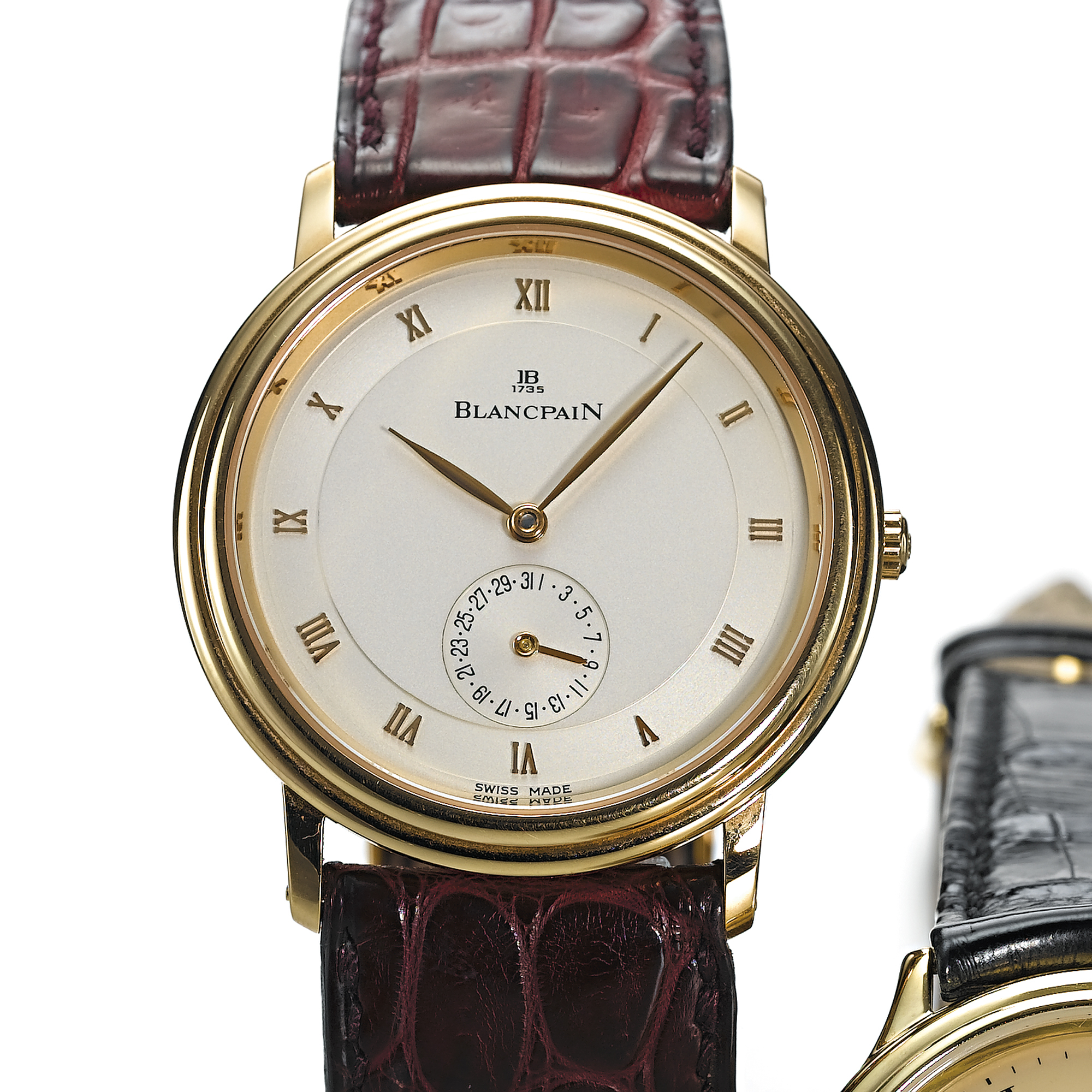 BLANCPAIN, A PINK GOLD AUTOMATIC WRISTWATCH WITH DATECIRCA 1996