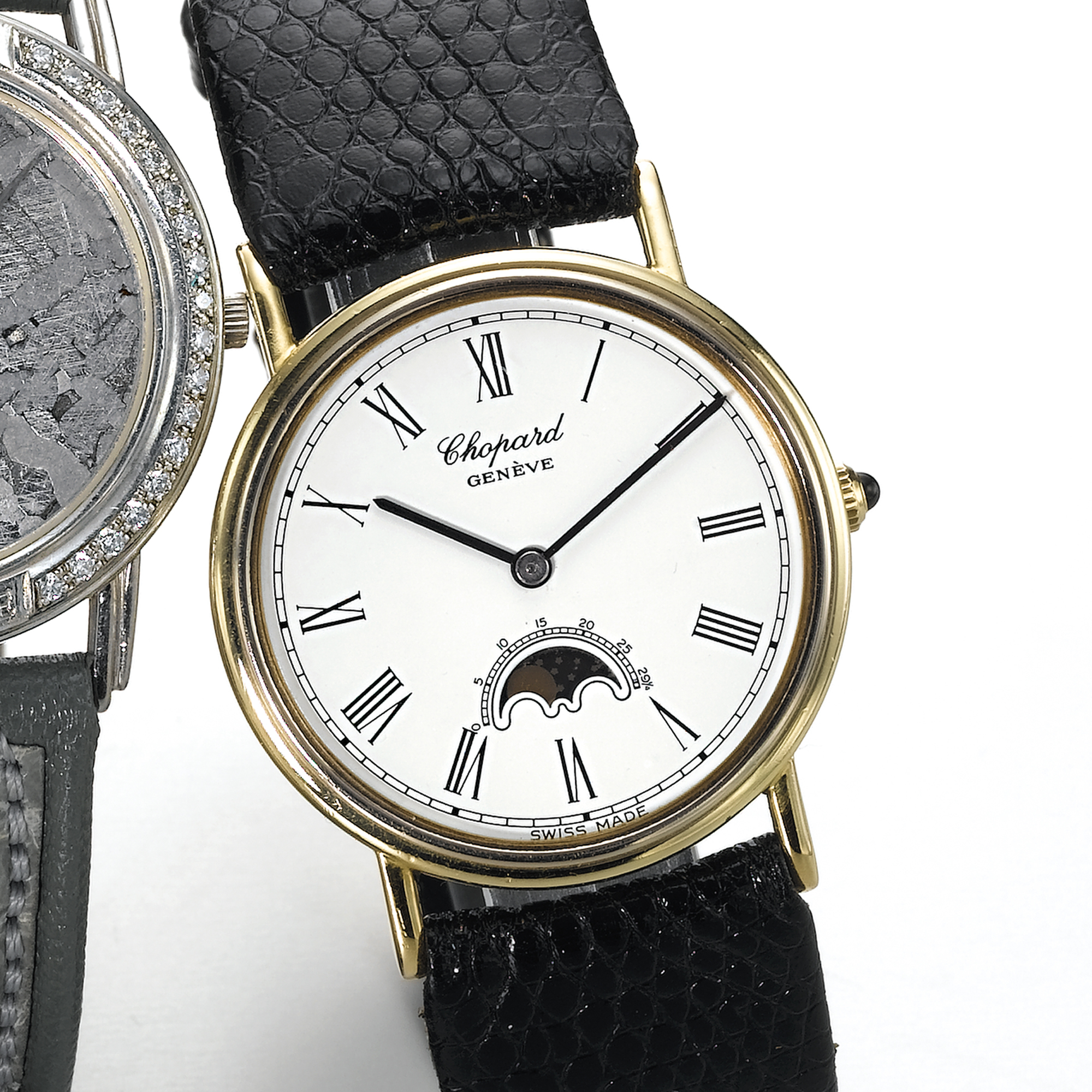 CHOPARD, A GOLD WRISTWATCH WITH MOON PHASESLUNA D'ORO, CIRCA 1992