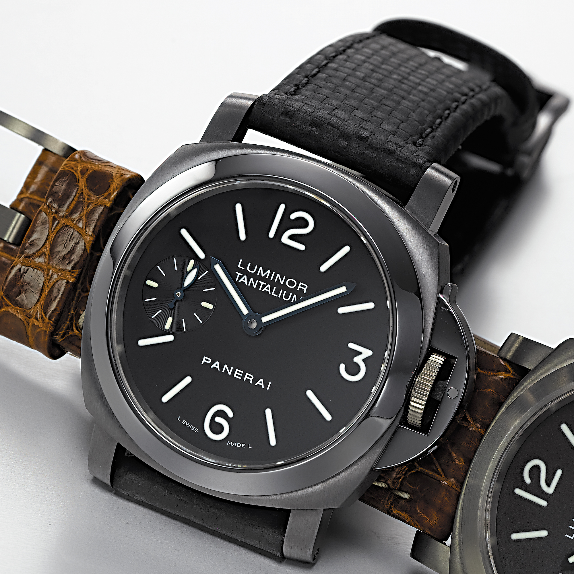 PANERAI, A LIMITED EDITION TANTALIUM CUSHION FORM WRISTWATCHLUMINOR TANTALIUM, CIRCA 2003, PAM 00172, 83/300