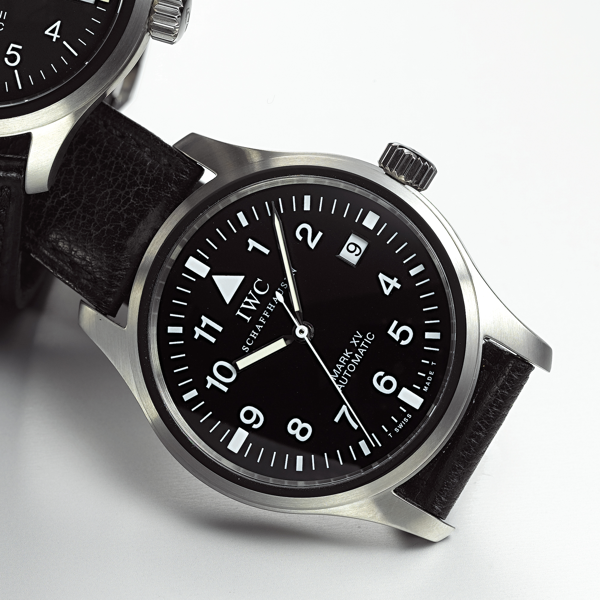 IWC, A STAINLESS STEEL AUTOMATIC CENTRE SECONDS WRISTWATCH WITH DATEMARK XV, FLIEGERUHR, CIRCA 2000
