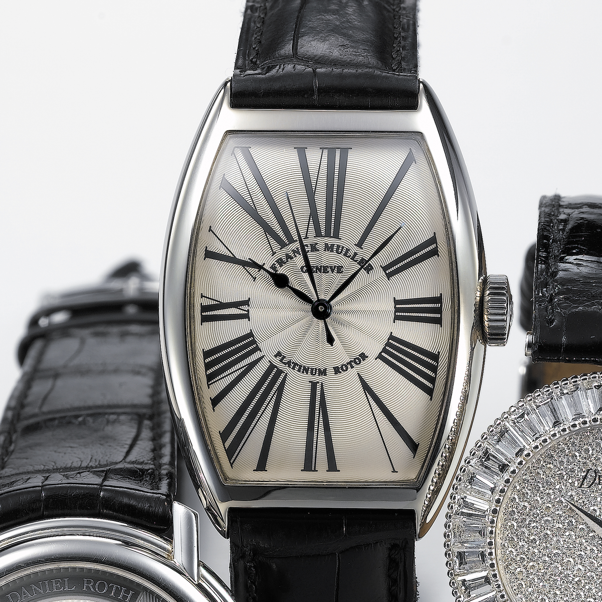 FRANCK MULLER, A WHITE GOLD TONNEAU FORM AUTOMATIC CENTRE SECONDS WRISTWATCHCIRCA 1999, 5850 SC, NO. 08